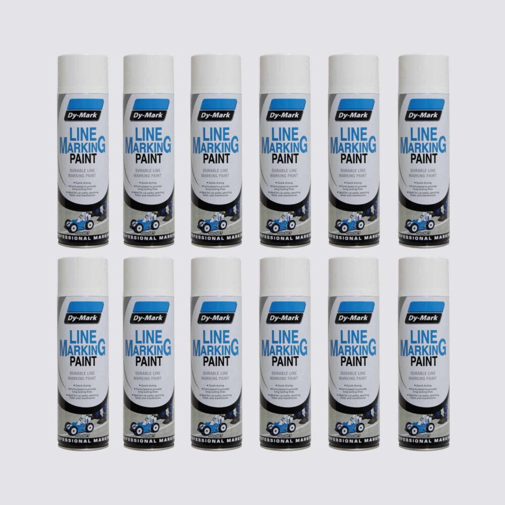 Dy-Mark Line and Hand Marking Paint - 12 Pack White Variation Image