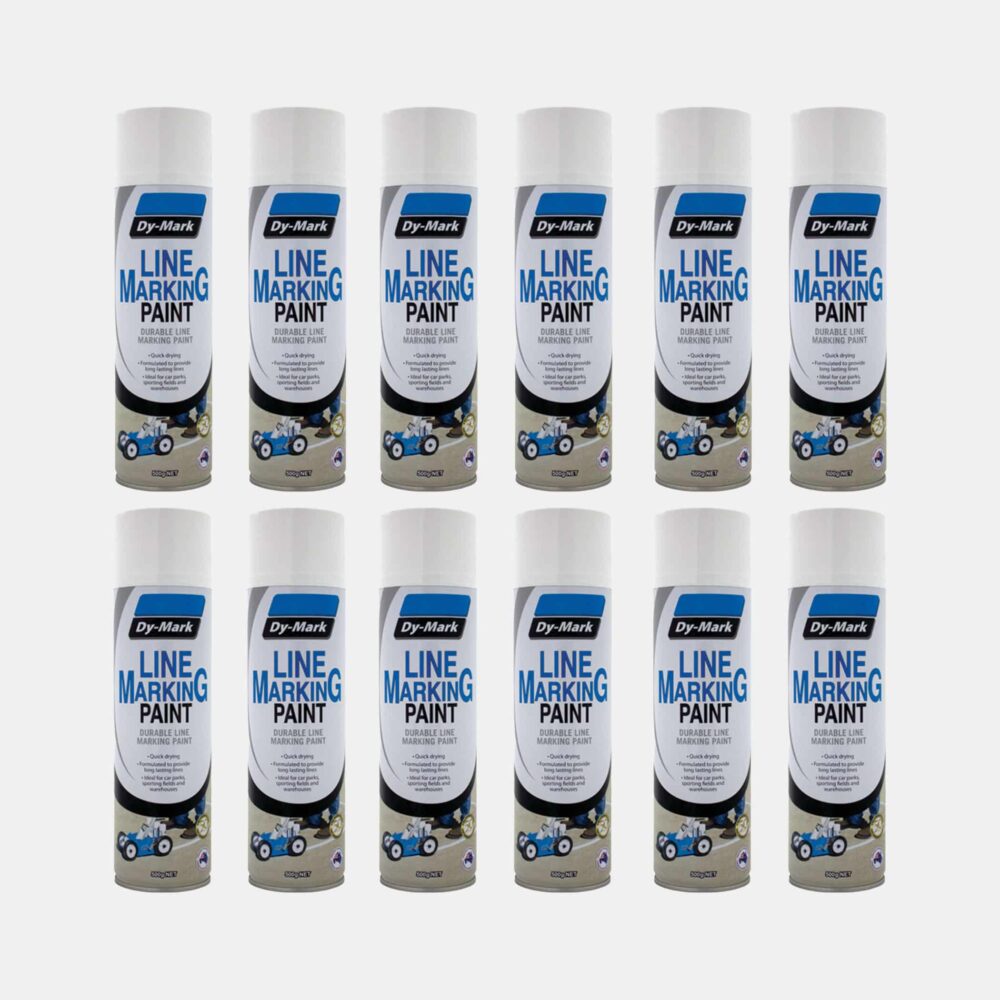 Dy-Mark Line Marking Paint - 12 Pack White Variation Image