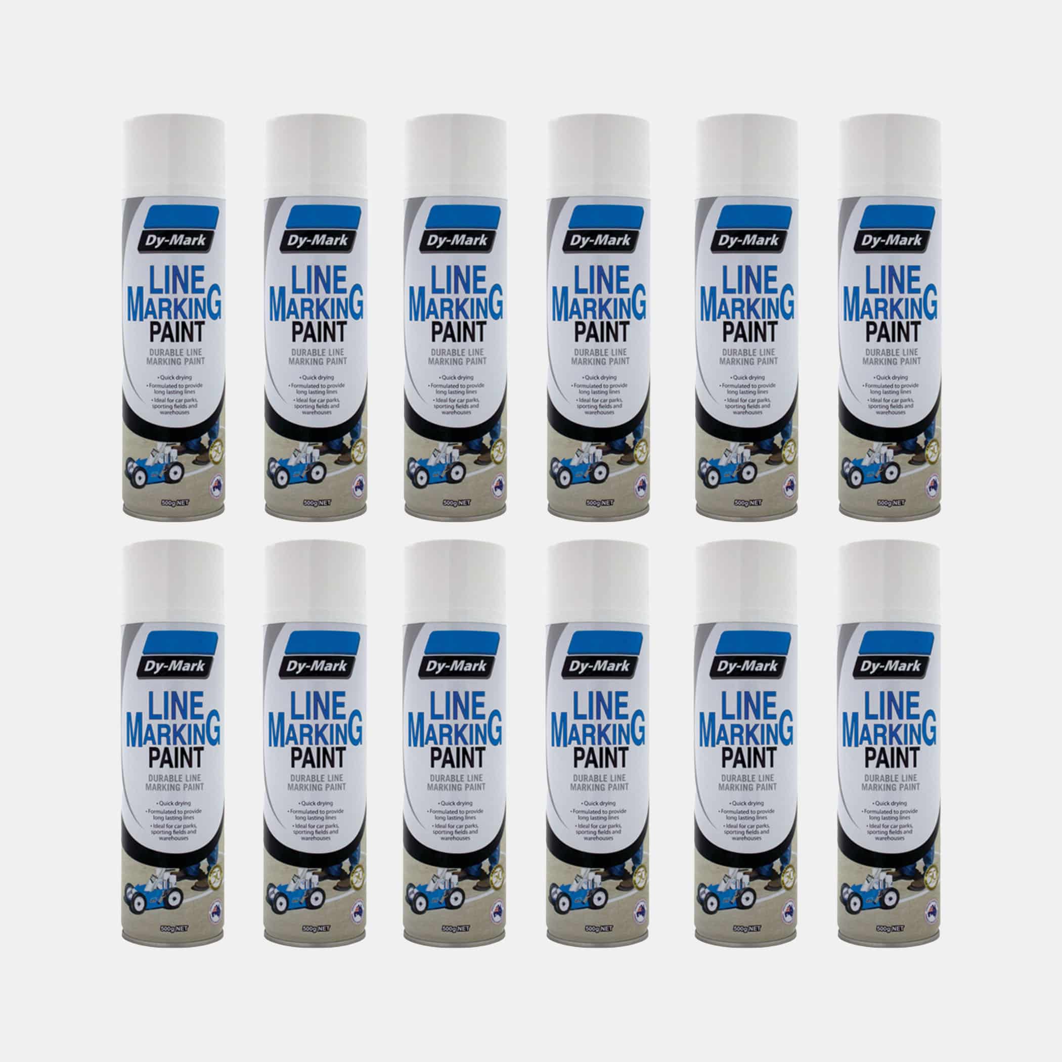 Dy-Mark Line Marking Paint - 12 Pack White Variation Image