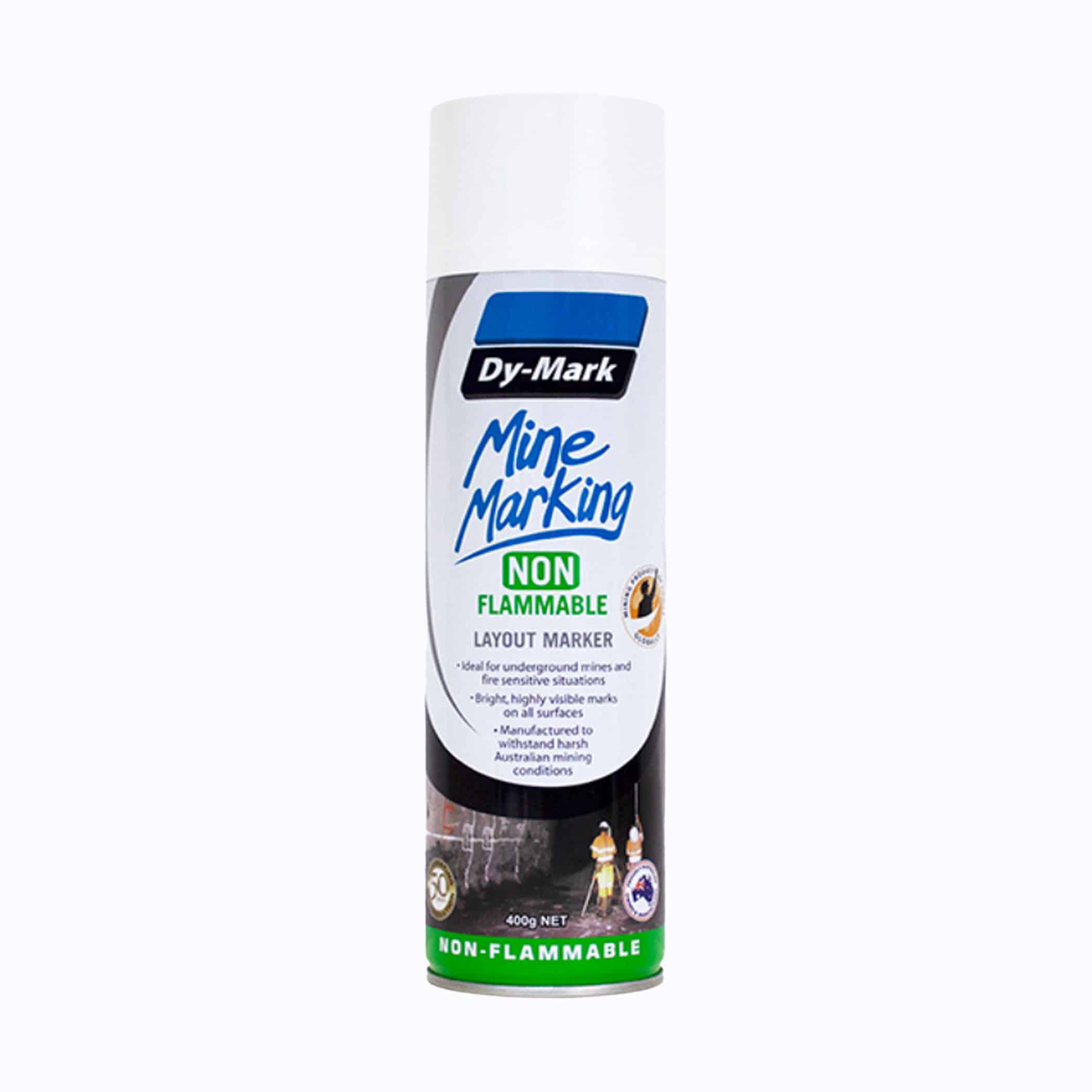 Dy-Mark Non Flammable Mine Marking Paint - Horizontal - Single Item White Image