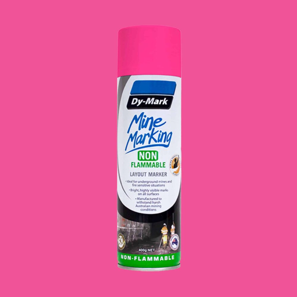 Dy-Mark Non Flammable Mine Marking Paint - Horizontal - Single Item Fluoro Pink Image