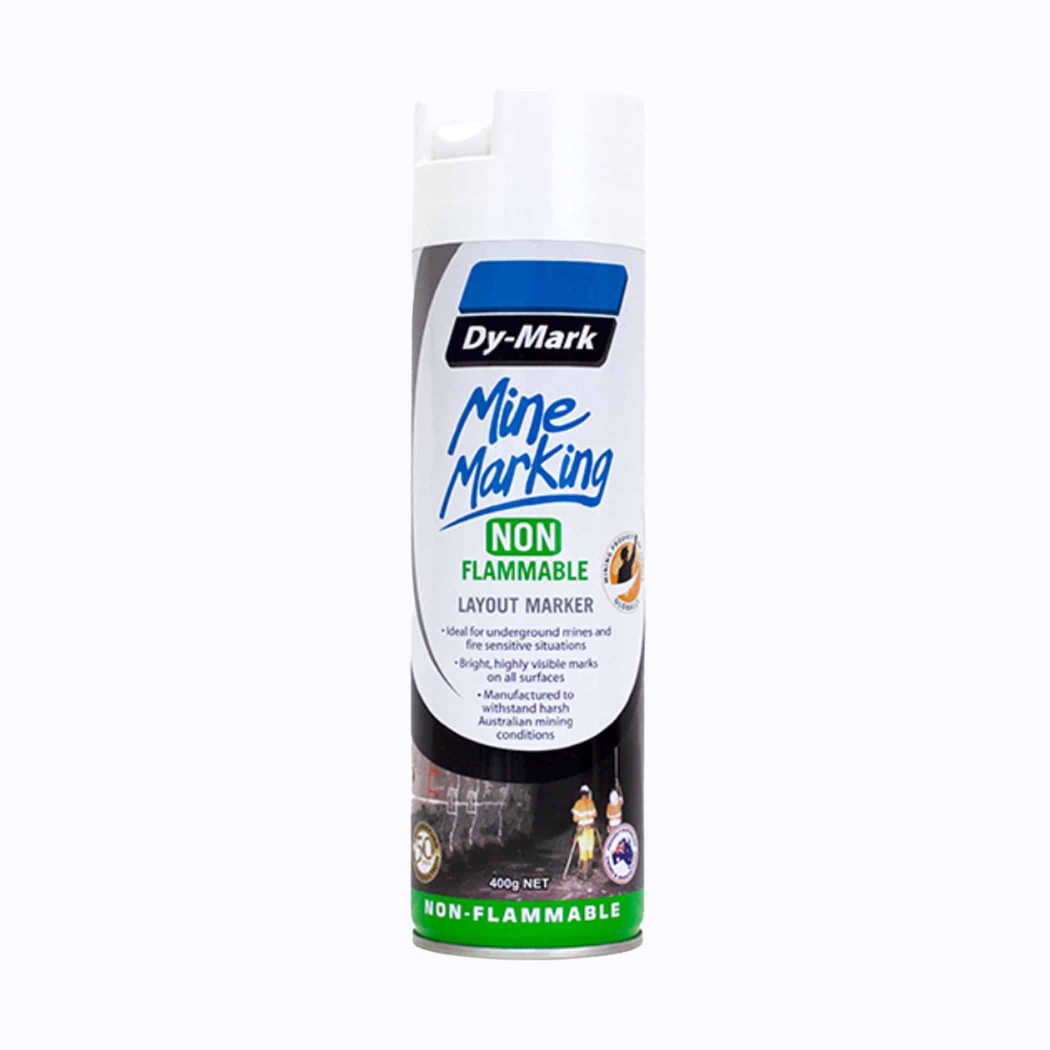 Dy-Mark Non Flammable Mine Marking Paint - Vertical - Single Item White Image