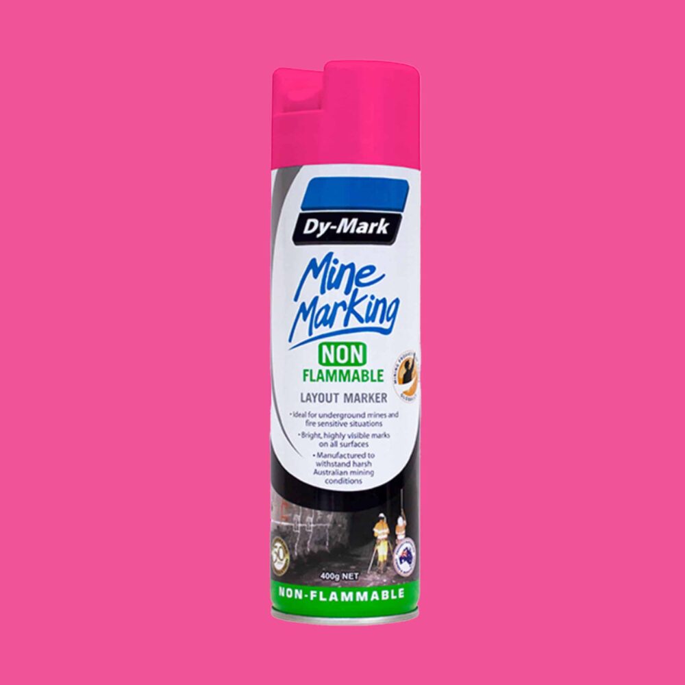 Dy-Mark Non Flammable Mine Marking Paint - Vertical - Single Item Fluoro Pink Image