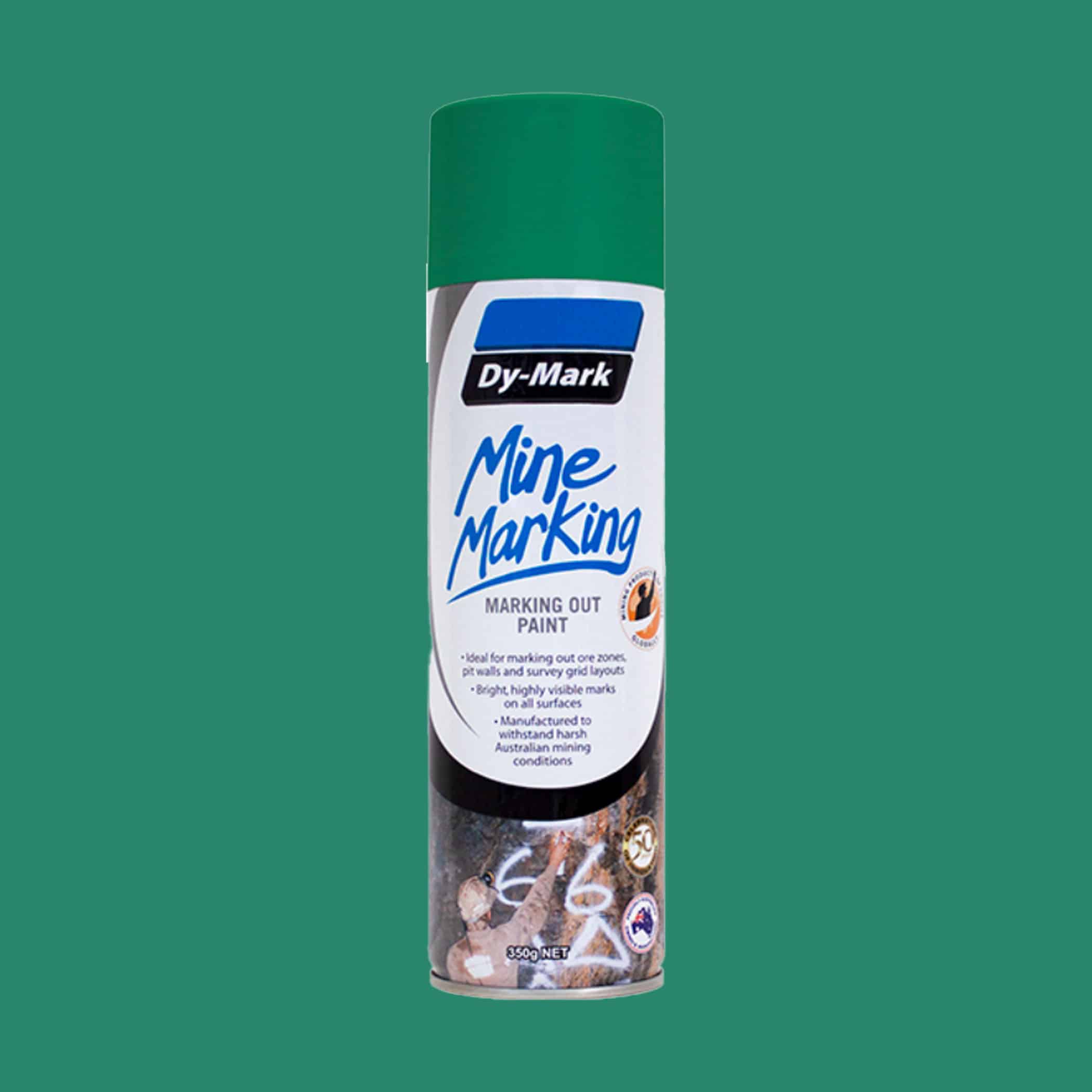 Dy-Mark Mine Marking Paint - Single Item Horizontal Green