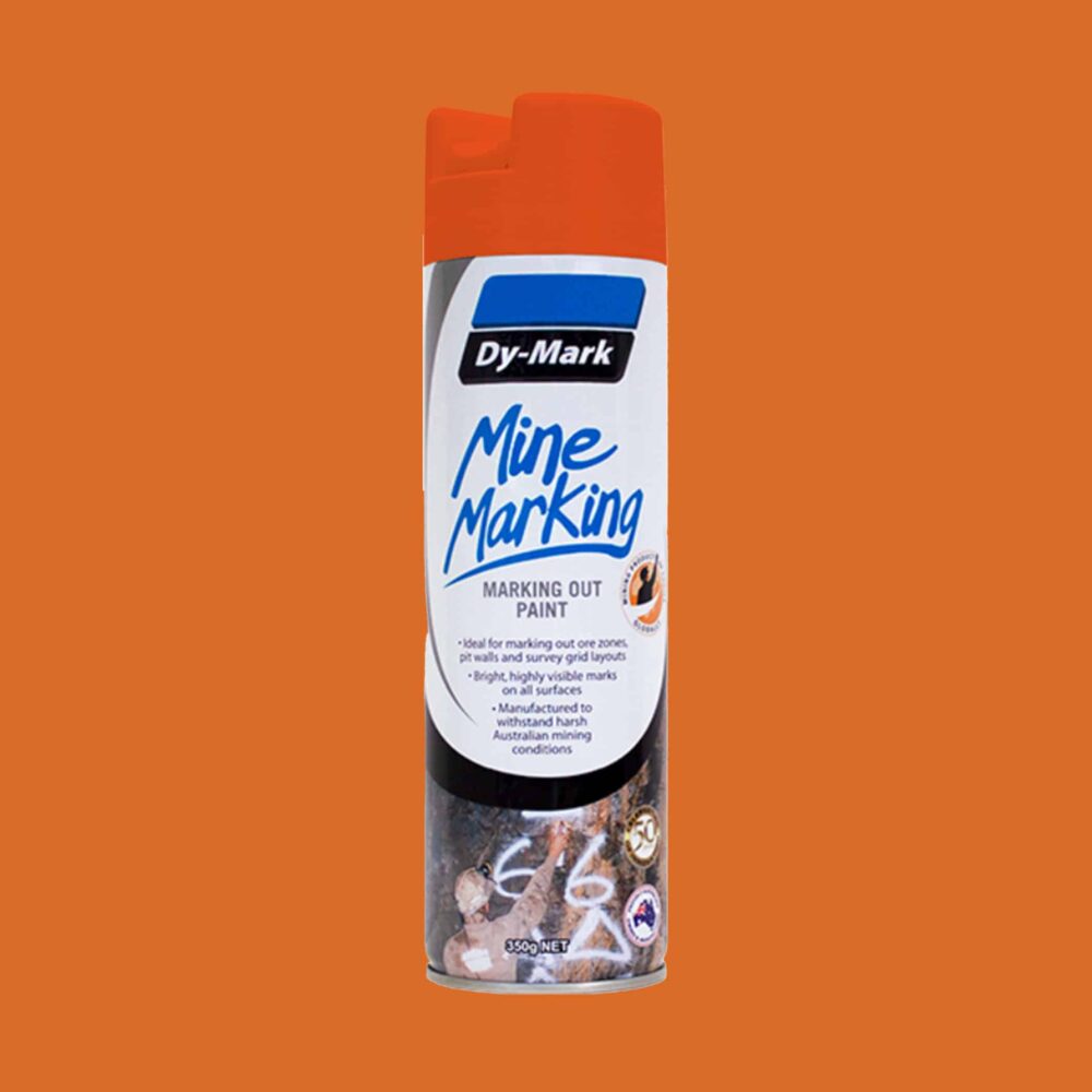 Dy-Mark Mine Marking Paint - Single Item Vertical Orange