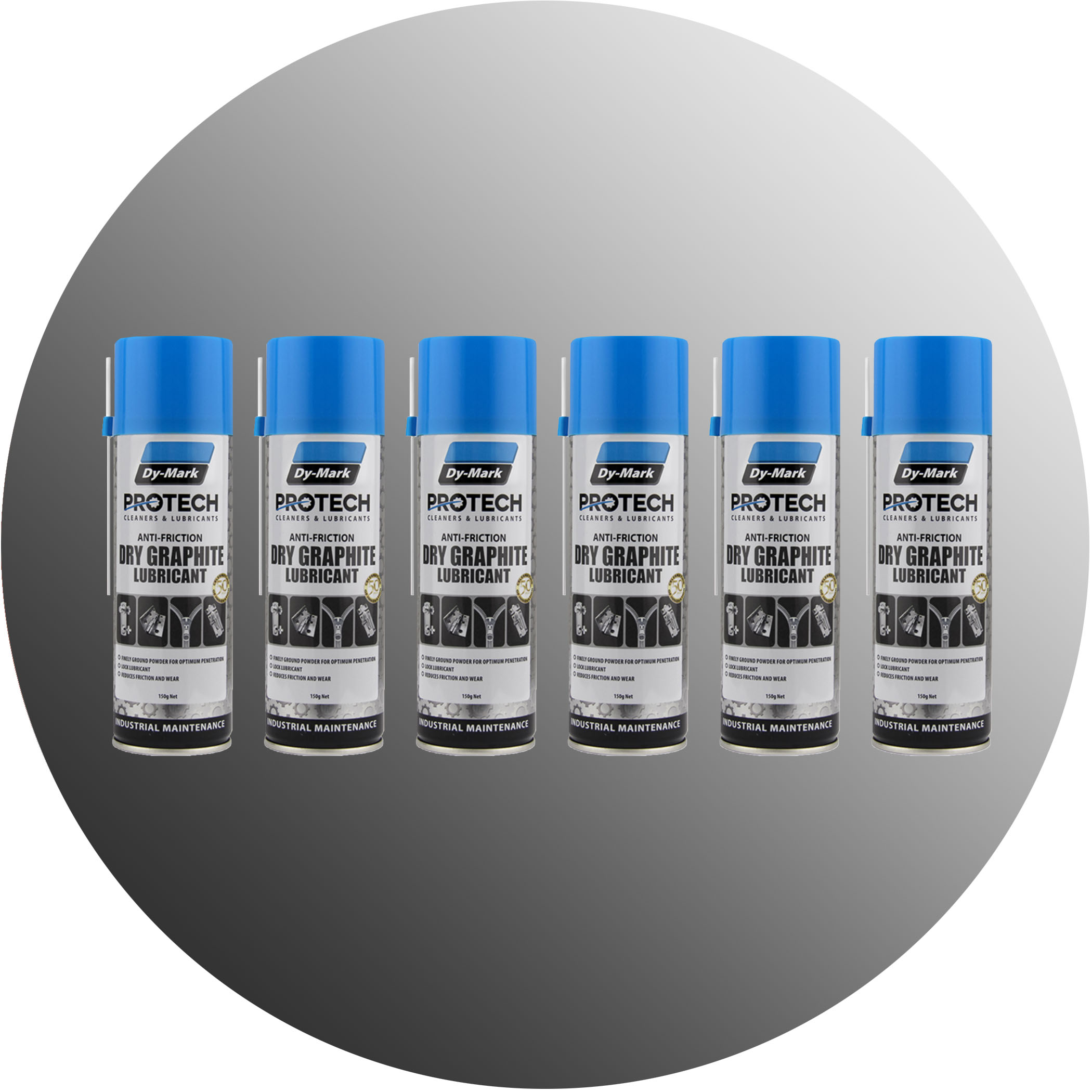 Dy-Mark Protech Dry Graphite Lubricant - 6-Pack Variation Image