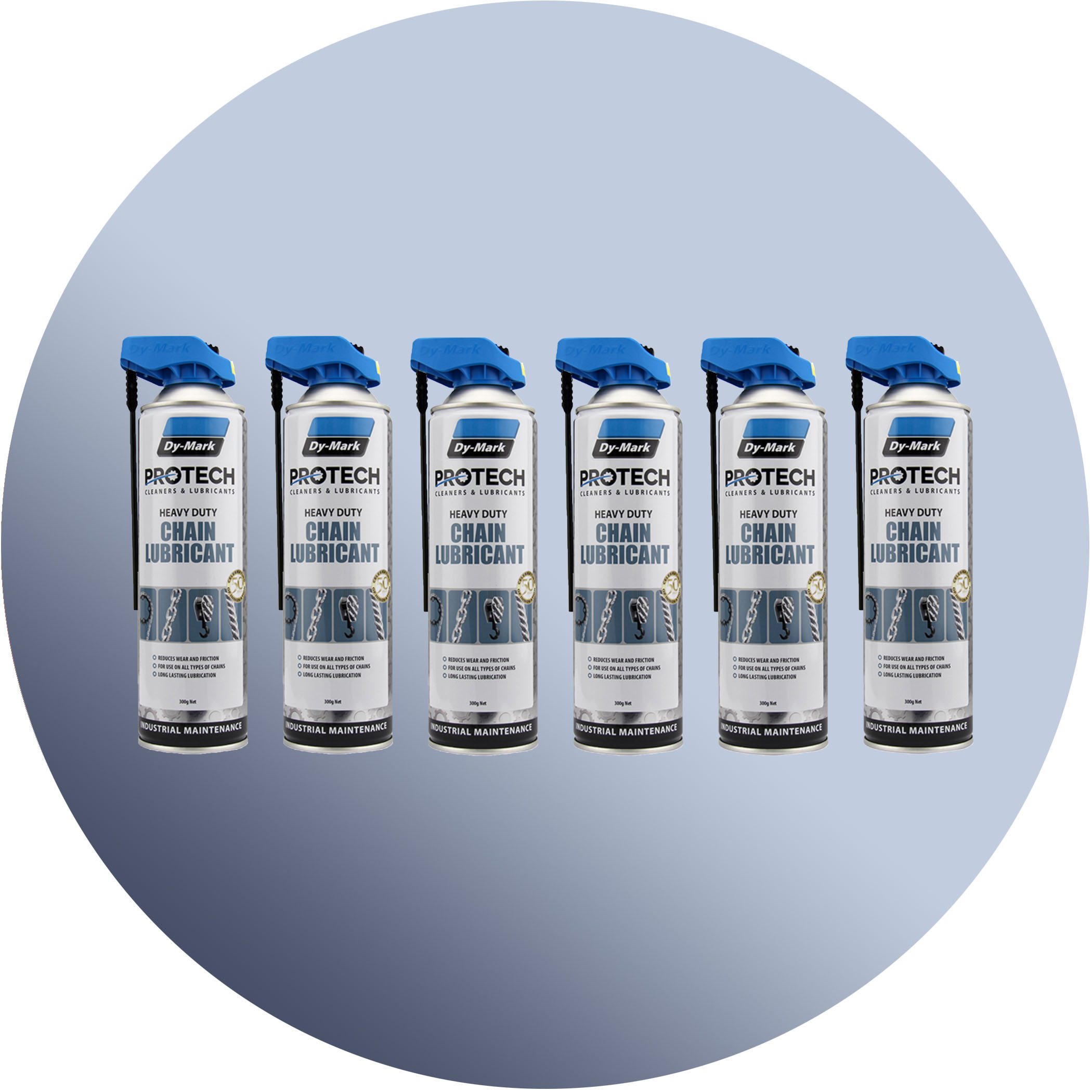Dy-Mark Protech Heavy Duty Chain Lubricant - 6-Pack Variation Image