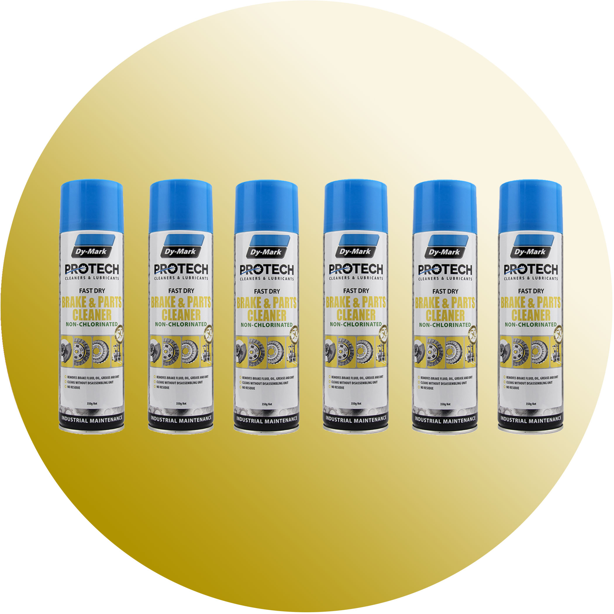 Dy-Mark Protech Brake and Parts Cleaner NC - 6-Pack Variation Image