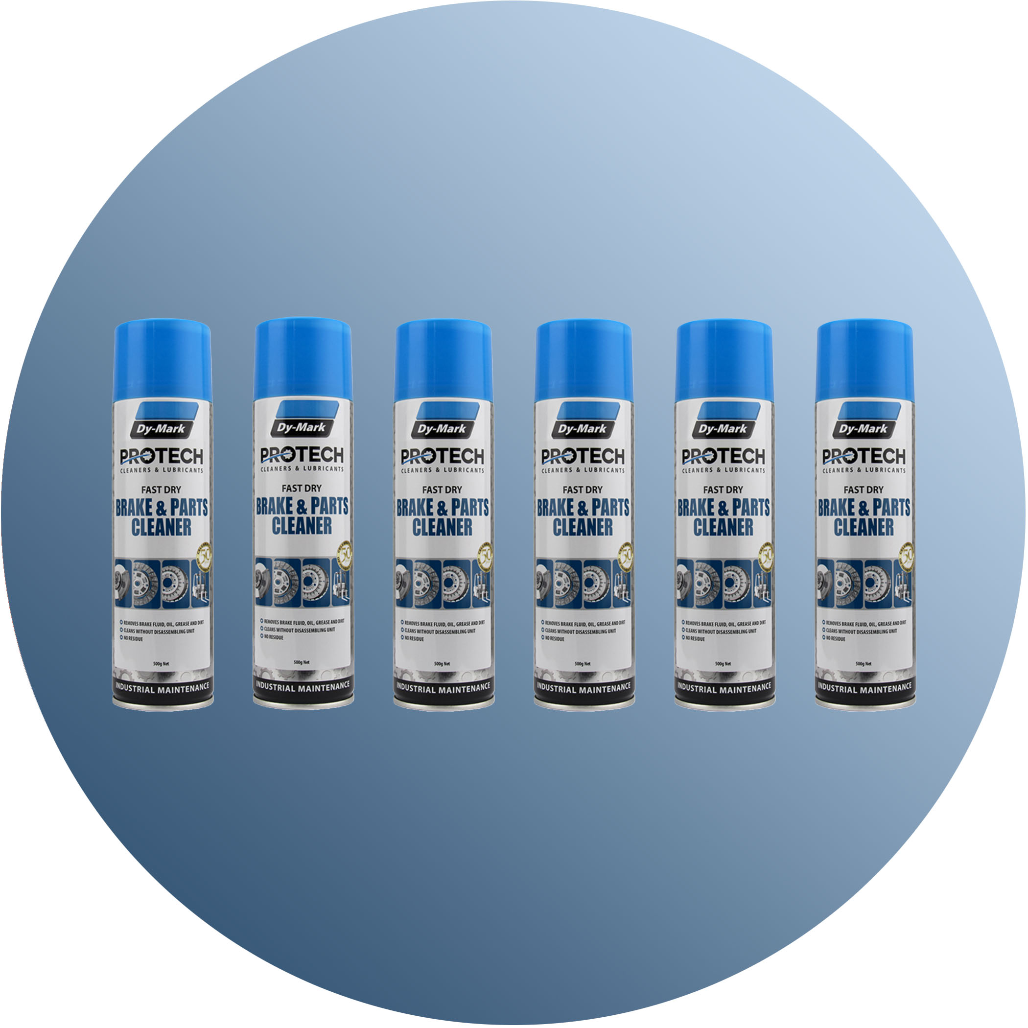 Dy-Mark Protech Chlorinated Brake and Parts Cleaner - 6-Pack Variation Image