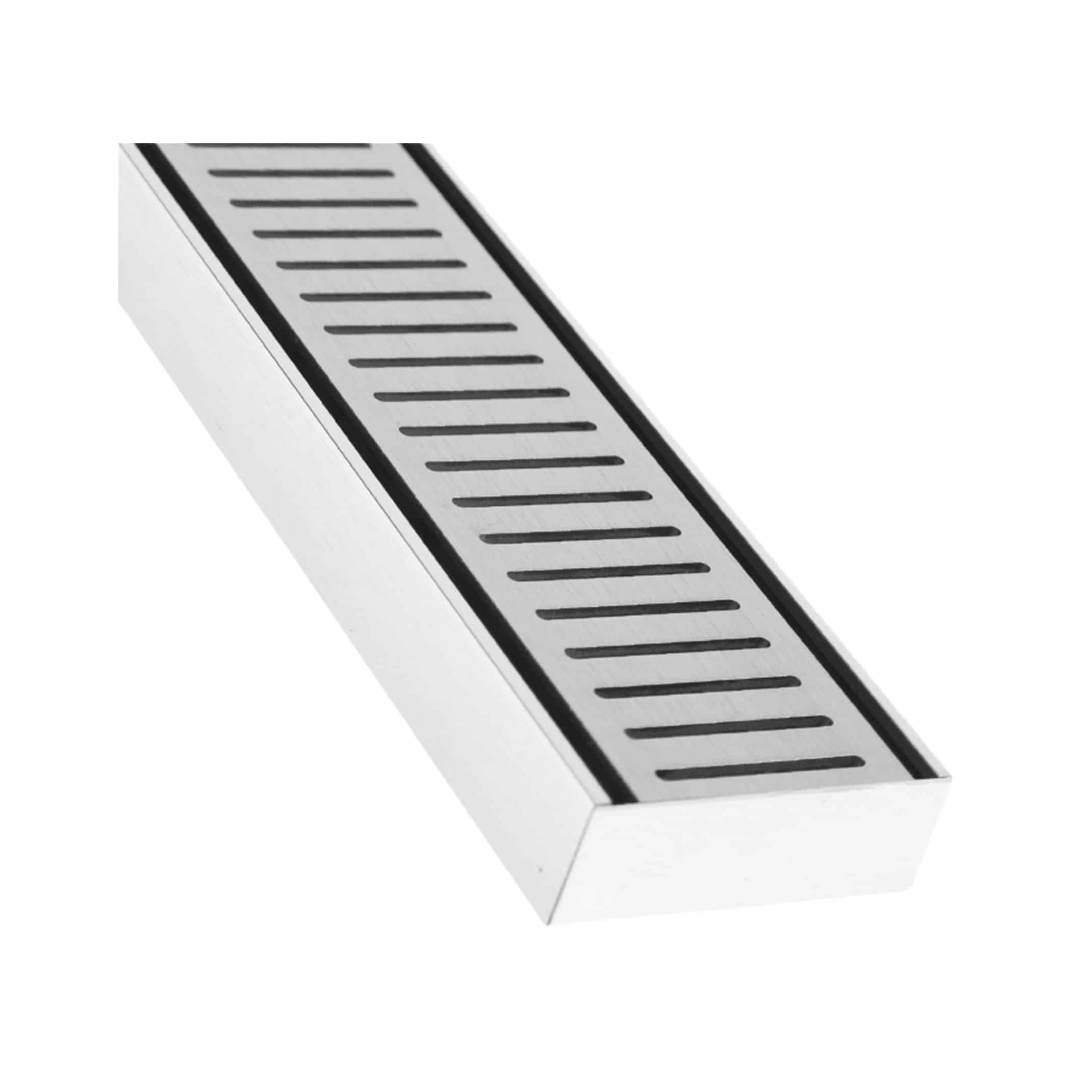 Lauxes NeXT Generation Linear Floor Grate NXT35 - NXT35 Silk Silver Variation Image