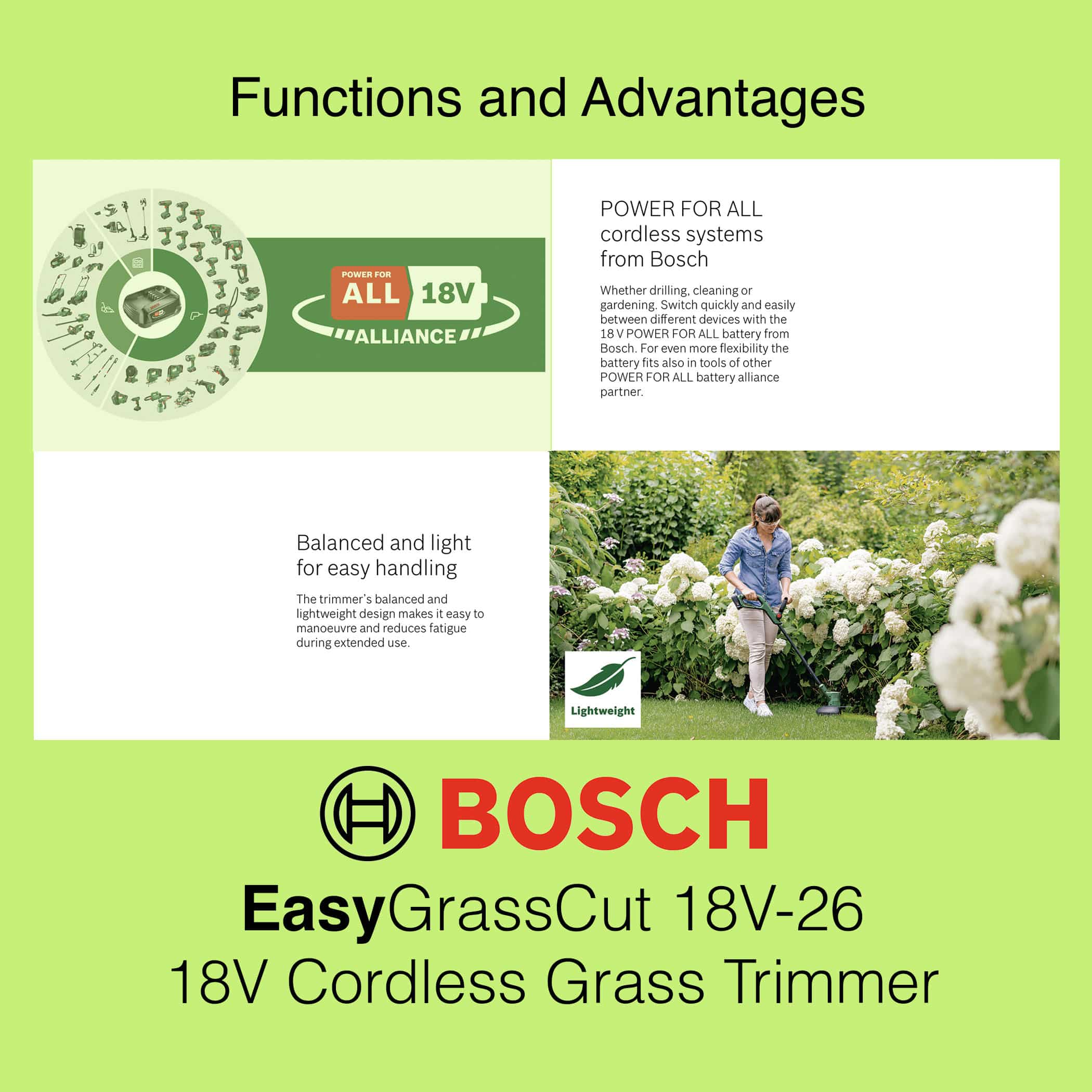 Bosch EasyGrassCut 18V-26 - Gallery Image