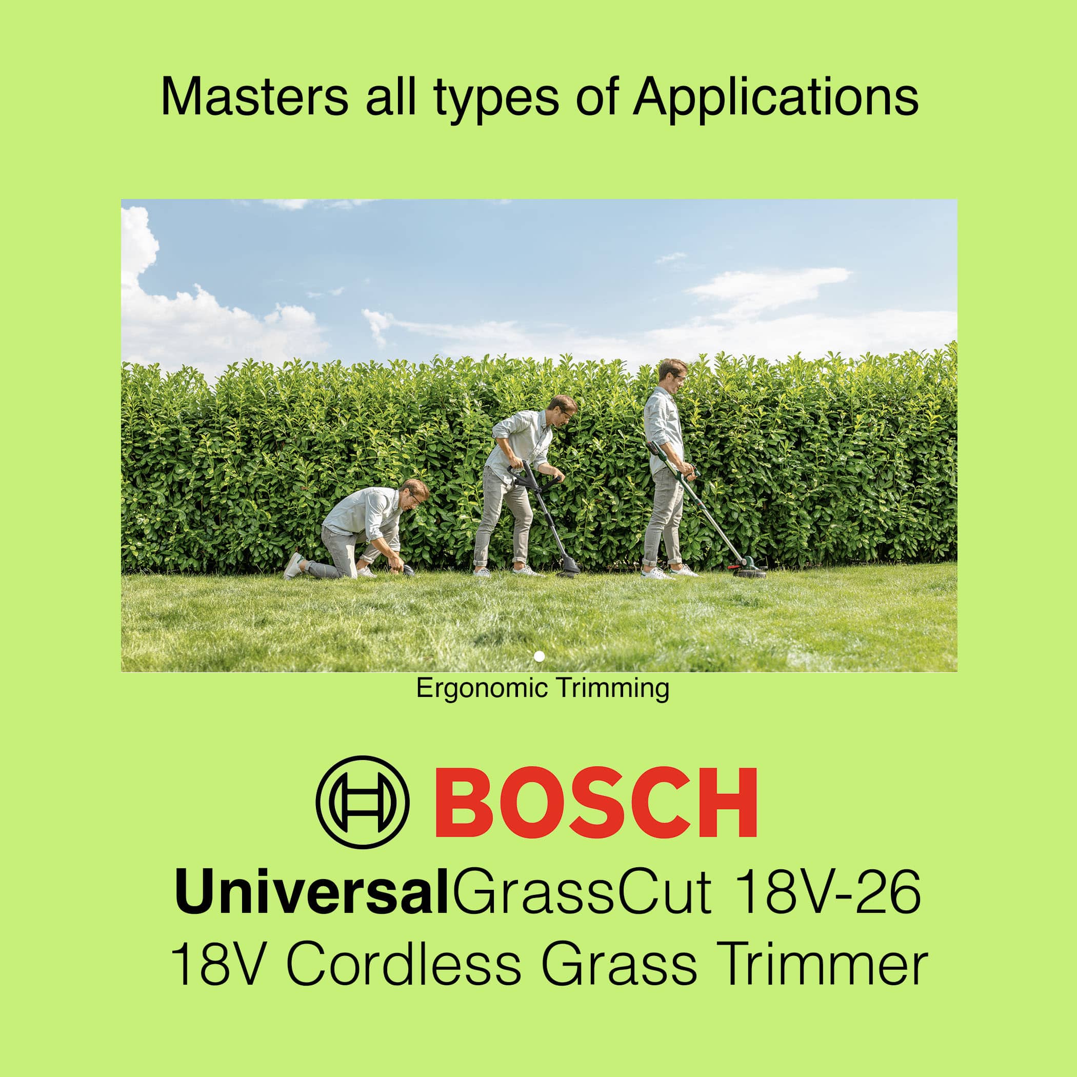 Bosch UniversalGrassCut 18V-26 - Gallery Image