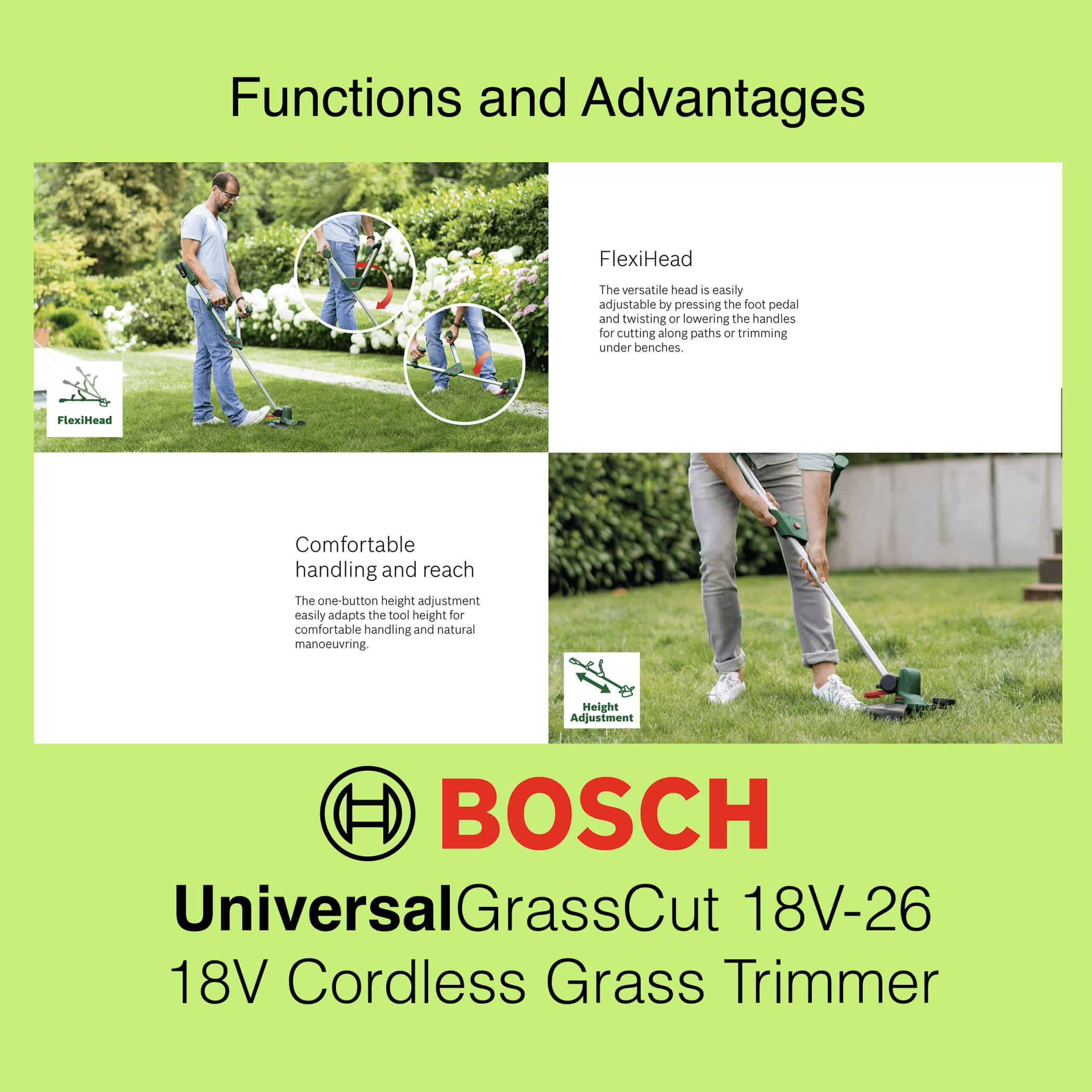 Bosch UniversalGrassCut 18V-26 - Gallery Image