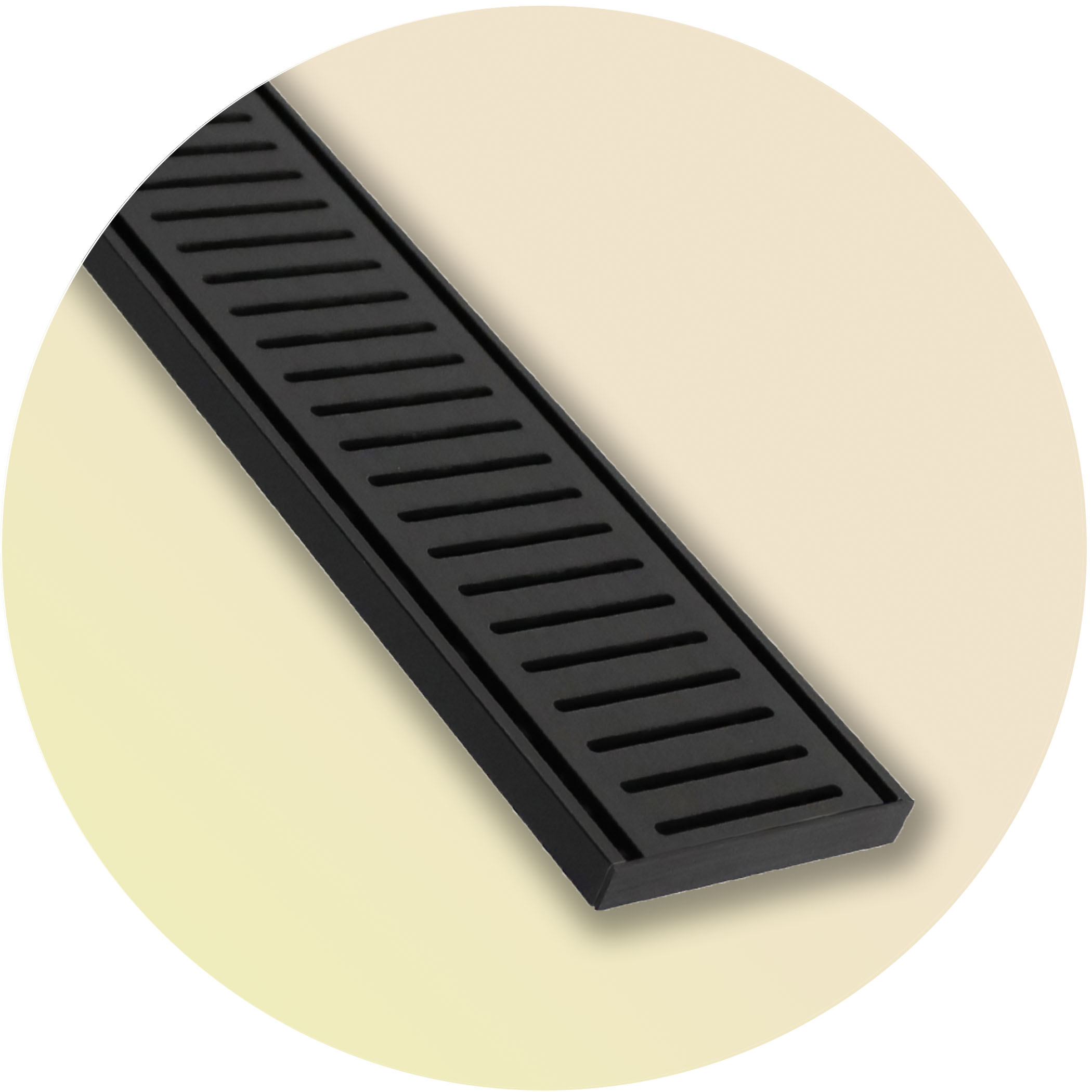 Lauxes NXT14 Linear Floor Grate - Midnight Variation Image