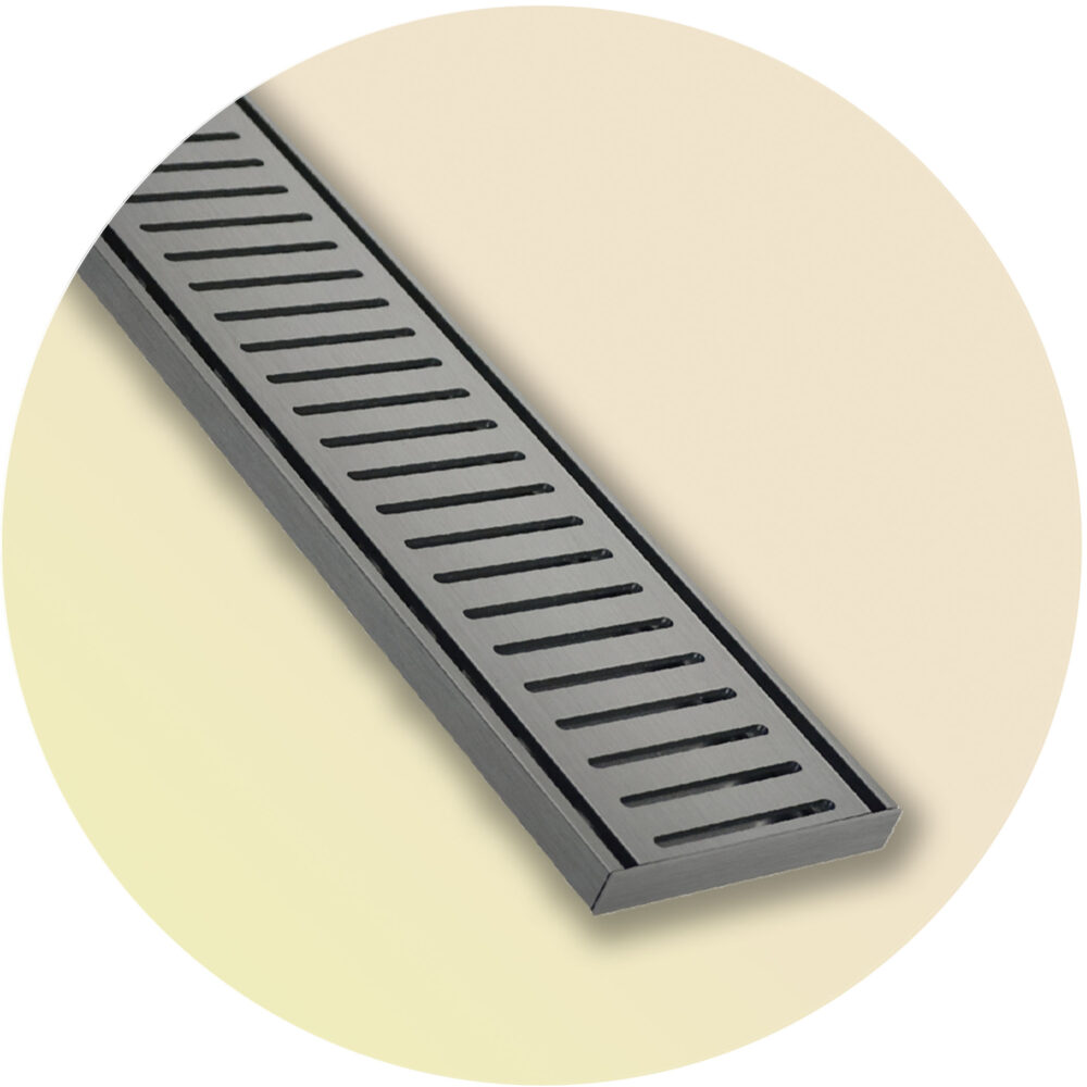 Lauxes NXT14 Linear Floor Grate - Gunmetal Variation Image
