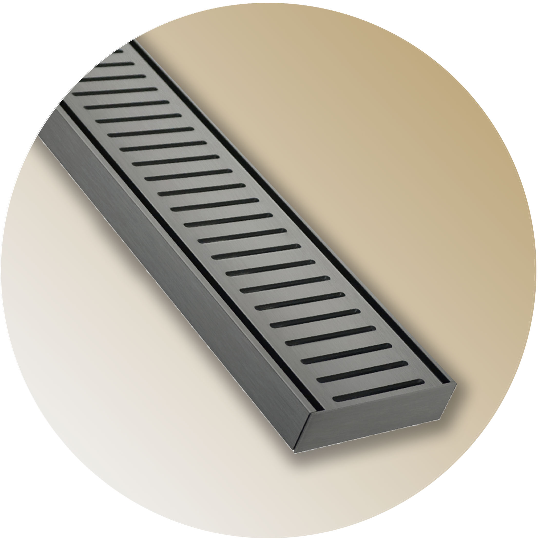 Lauxes NXT26 Linear Floor Grate - Gunmetal Variation Image