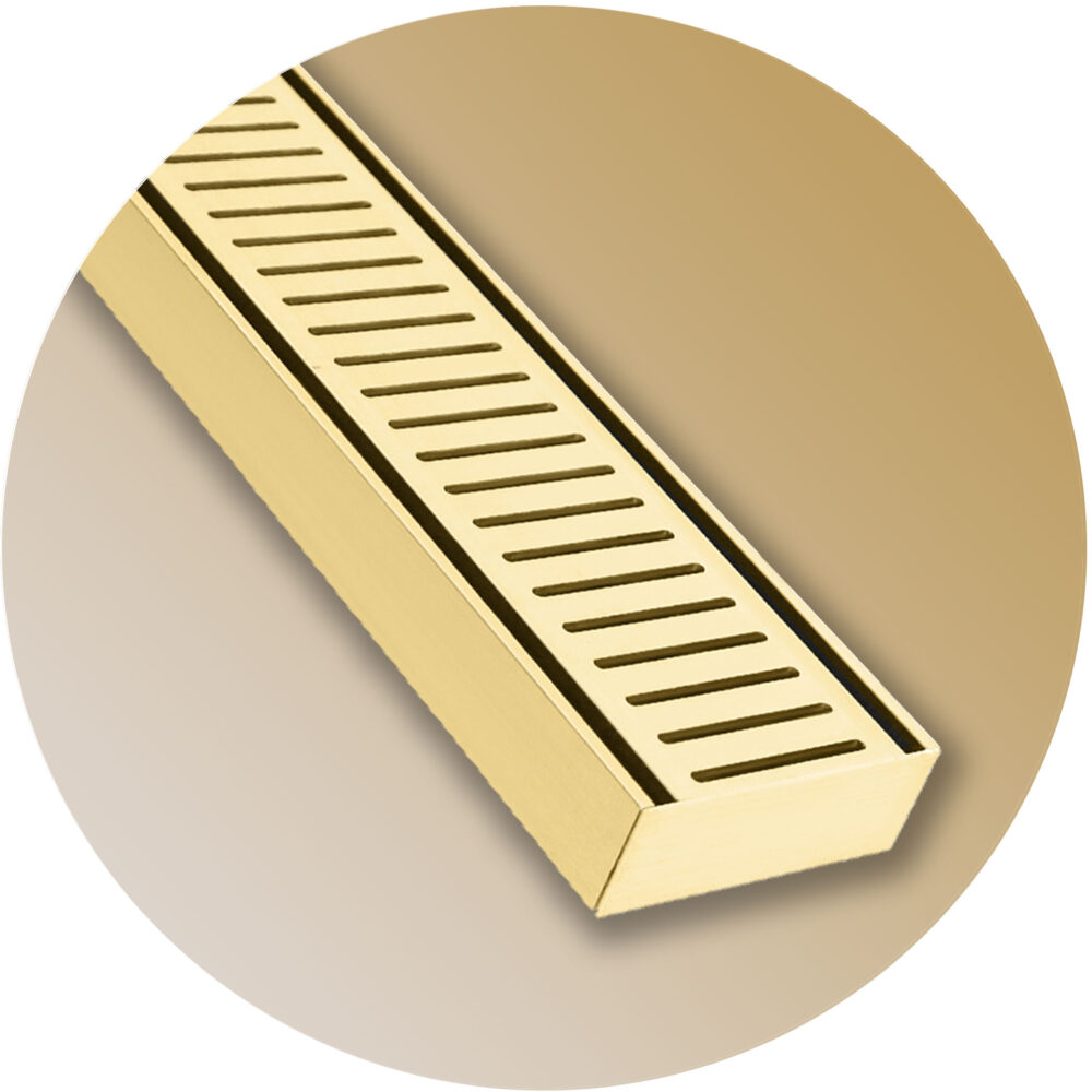 Lauxes NXT35 Linear Floor Grate - Gold Variation Image