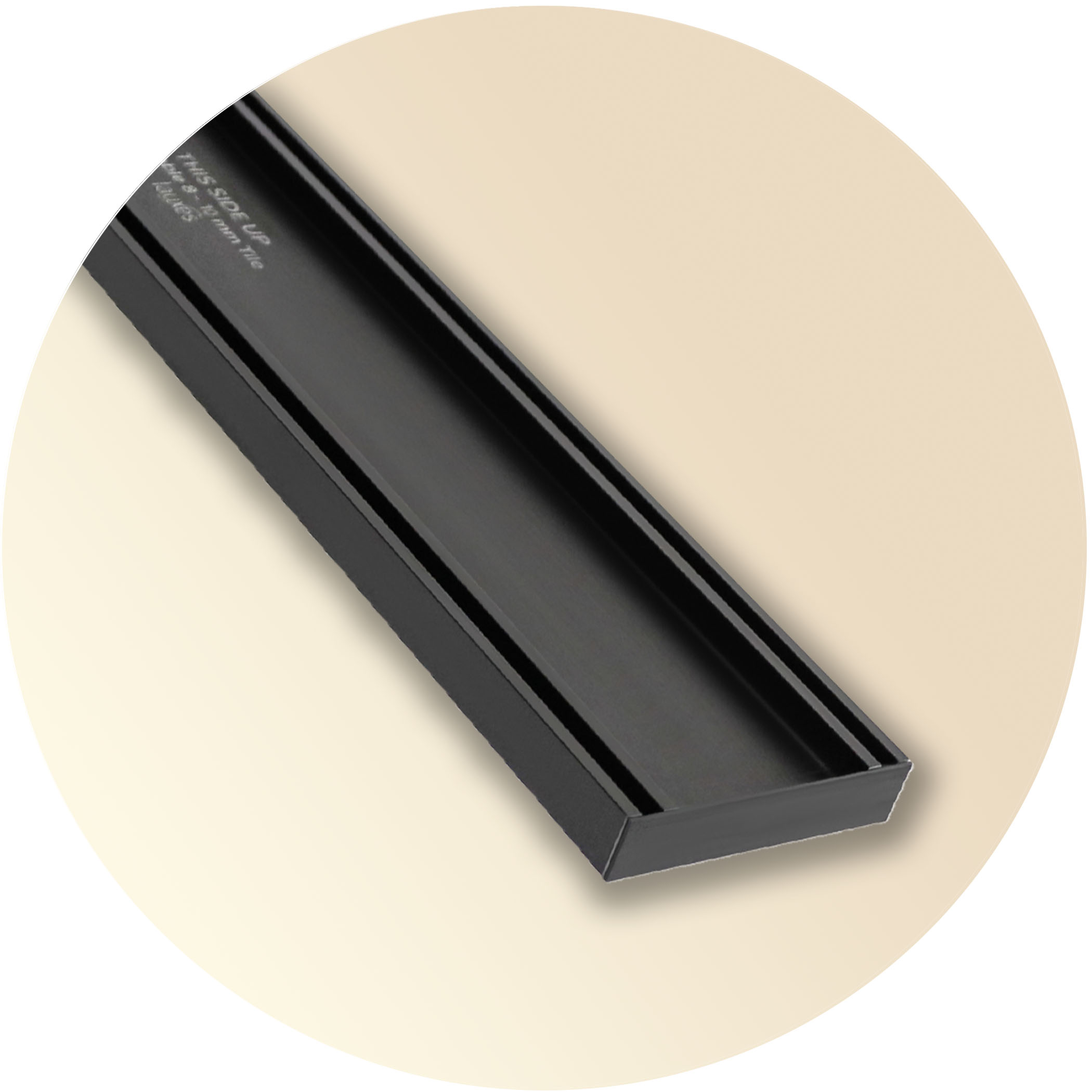Lauxes STI21 Slimline Tile Insert Grate - Midnight Variation Image