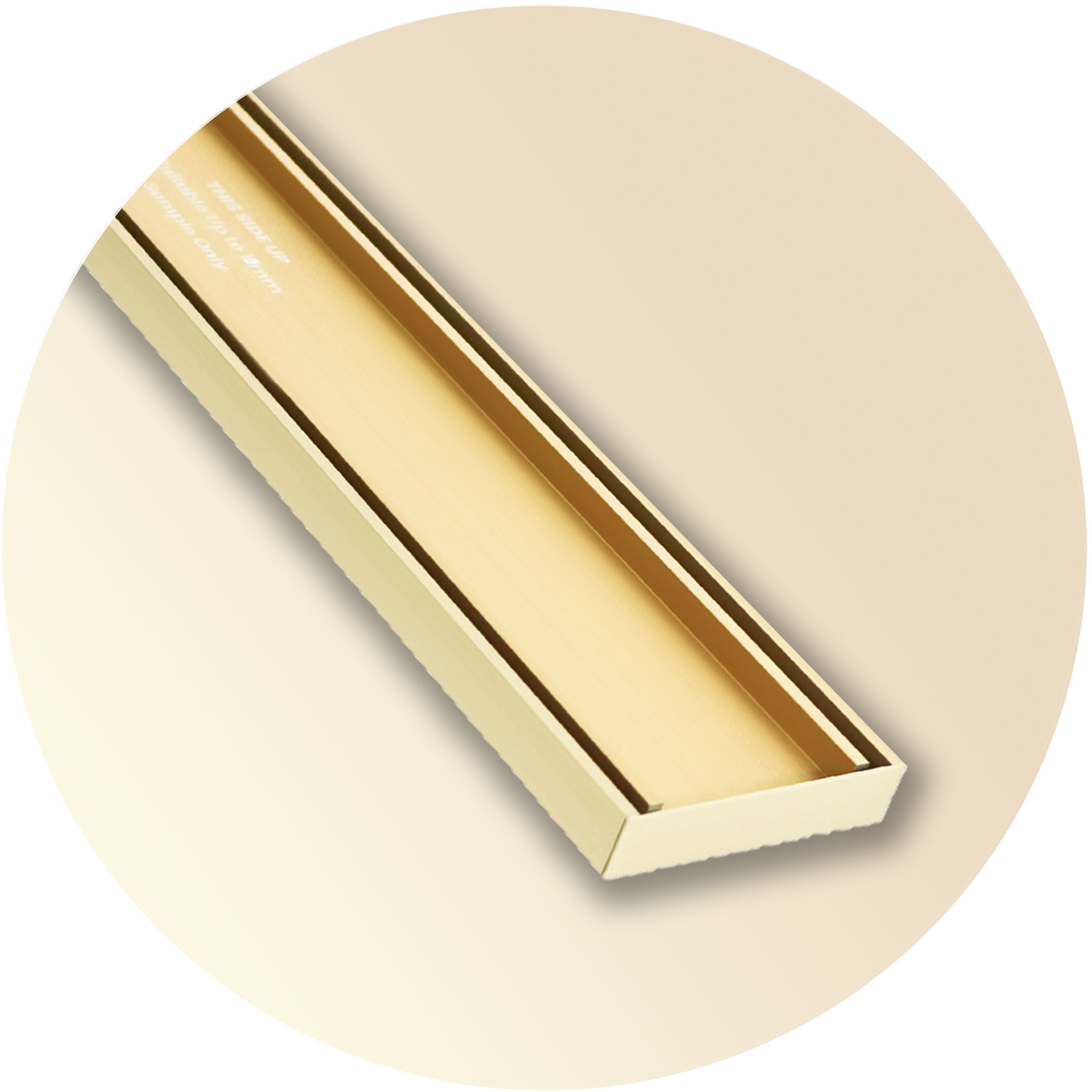 Lauxes STI21 Slimline Tile Insert Grate - Gold Variation Image