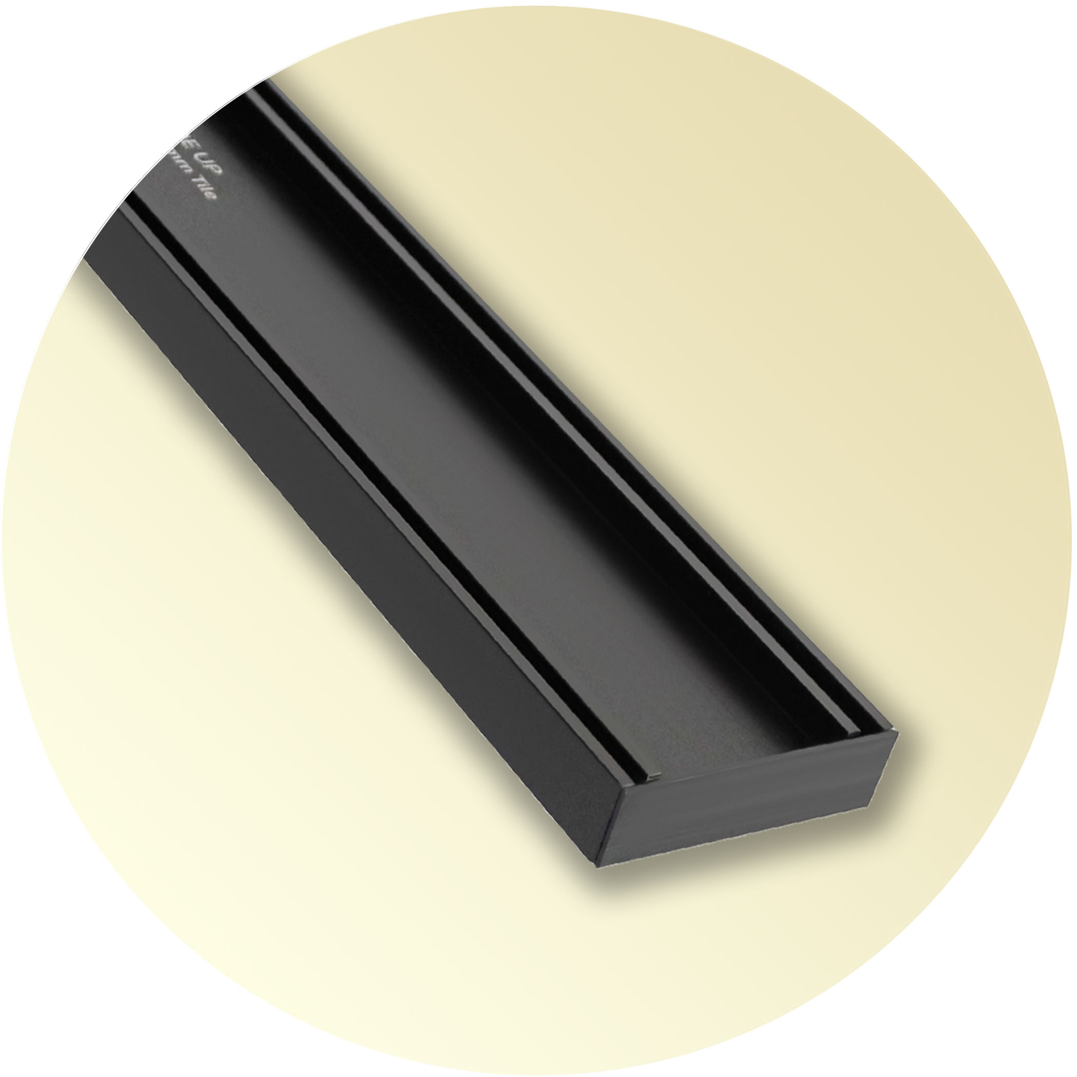Lauxes STI26 Slimline Tile Insert Grate - Midnight Variation Image