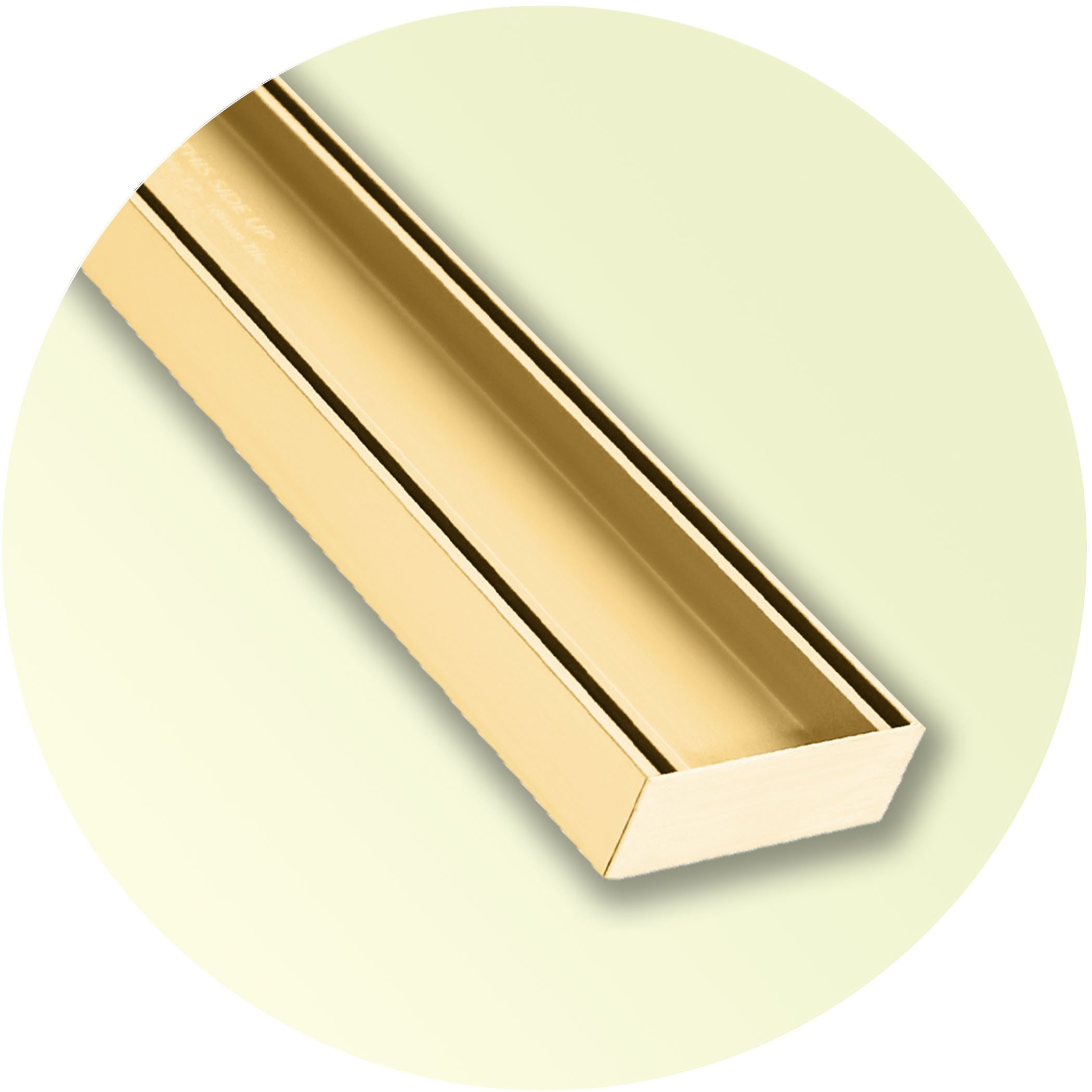 Lauxes TIP35 Slimline Tile Insert Grate - Gold Variation Image