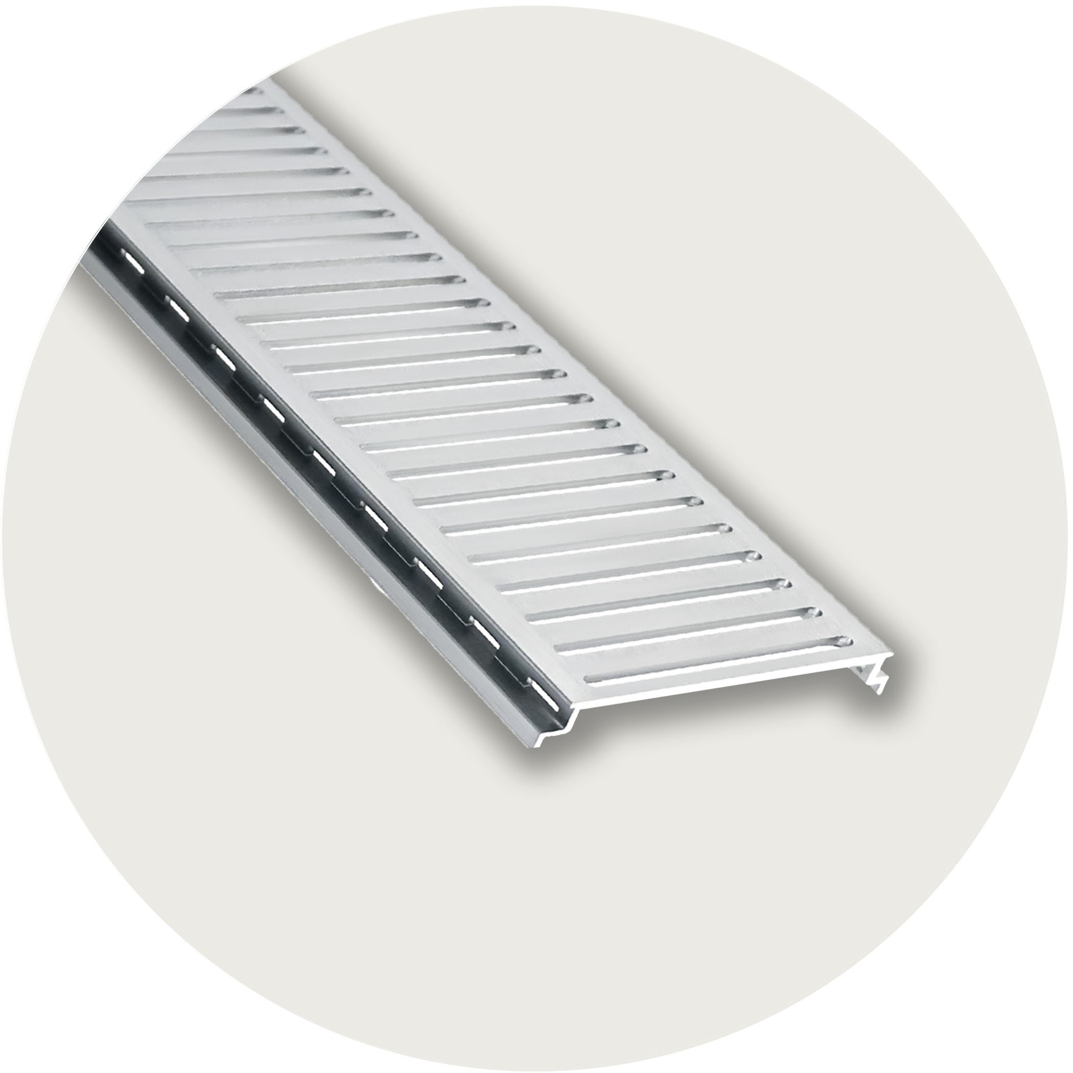 Lauxes SW128 Storm Water Cover Grate - Silver Variation Image