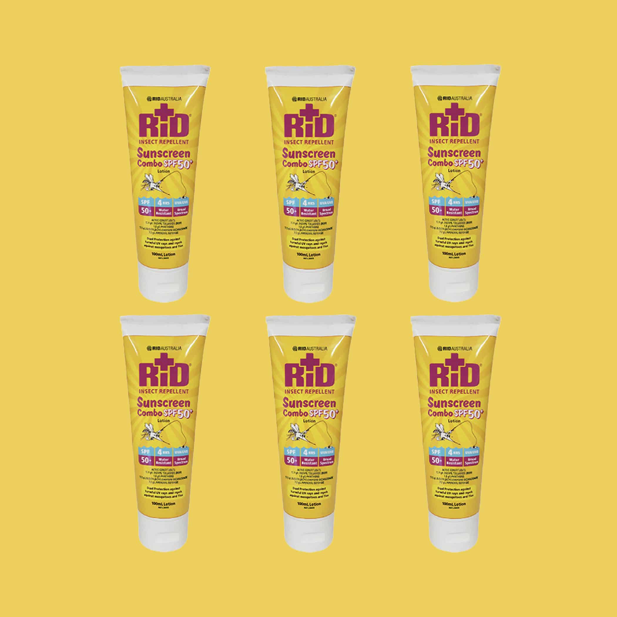 Rid Insect Repellent Sunscreen Combo 100ml - 6 Pack Variation Image