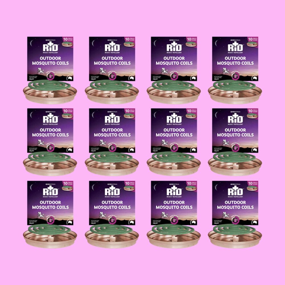 Rid Outdoor Mosquito Coils 10 Pack with Stand - 12 Pack Variation Image