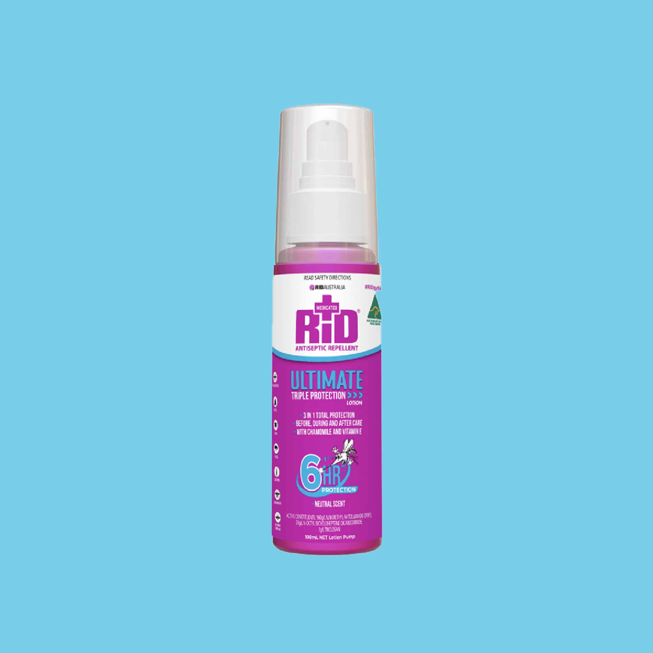 Rid Ultimate Strength Lotion PLUS Antiseptic Pump 100ml - Single Item Variation Image