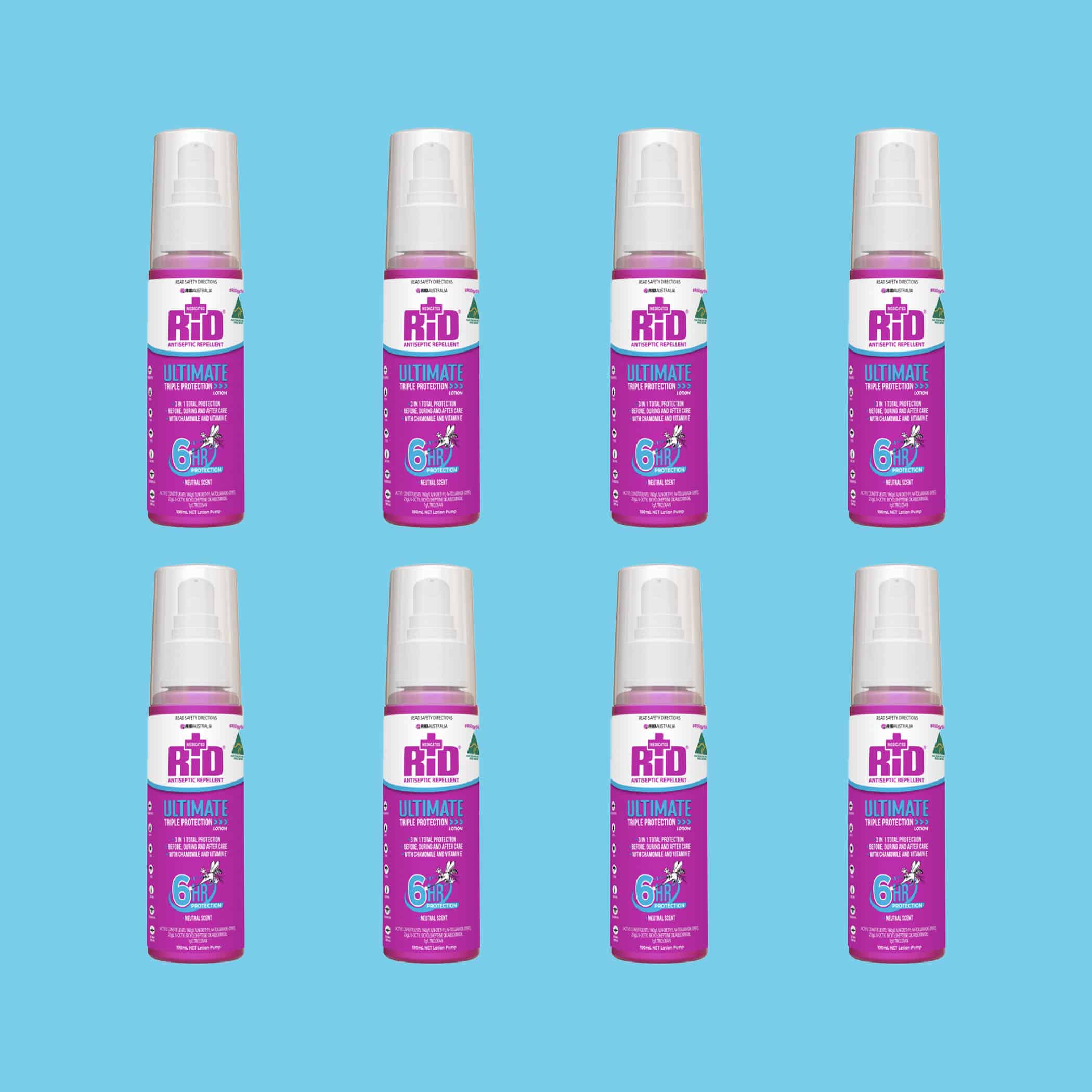 Rid Ultimate Strength Lotion PLUS Antiseptic Pump 100ml - 8 Pack Variation Image