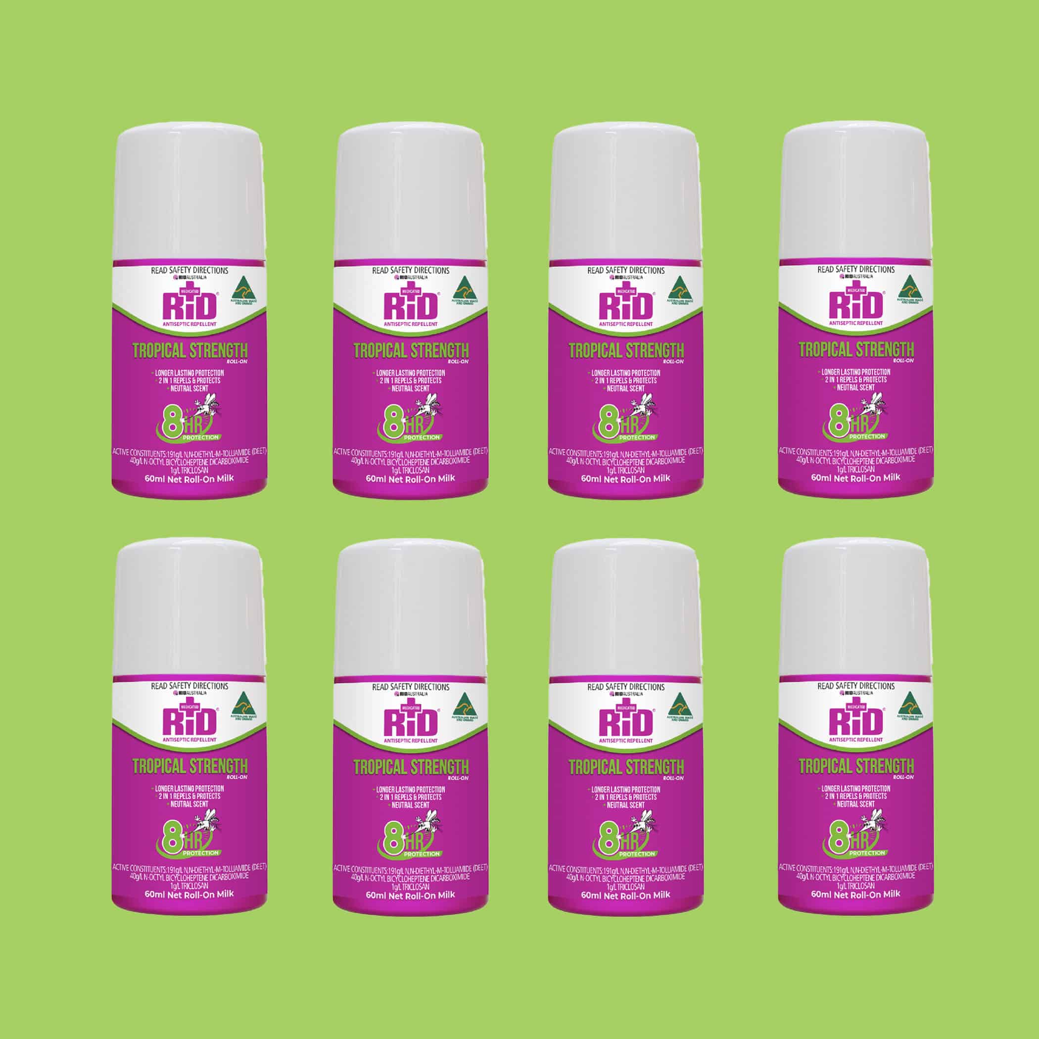 Rid Tropical Strength Roll On 60ml - 8 Pack Variation Image