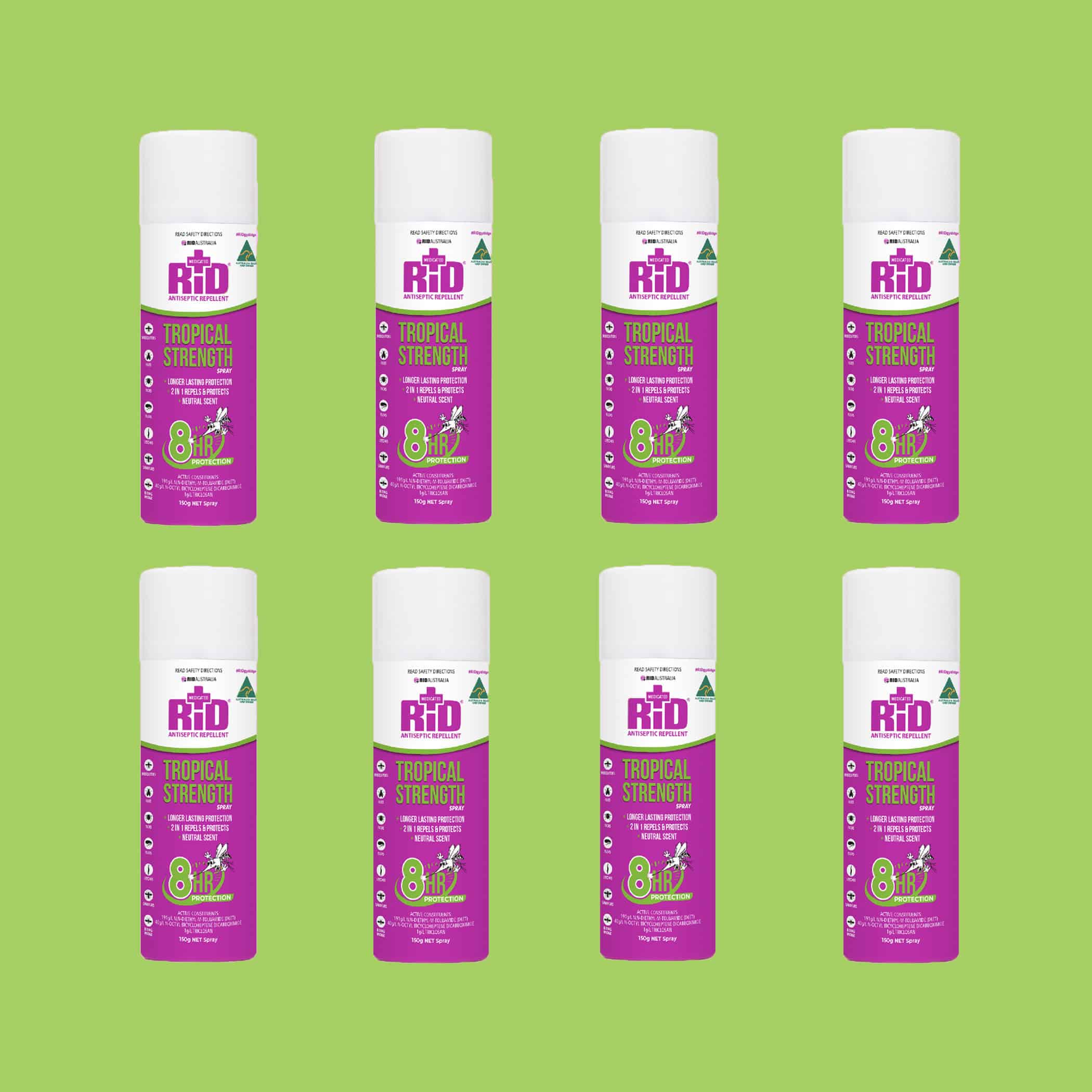 Rid Tropical Strength Aerosol 150g - 8 Pack Variation Image