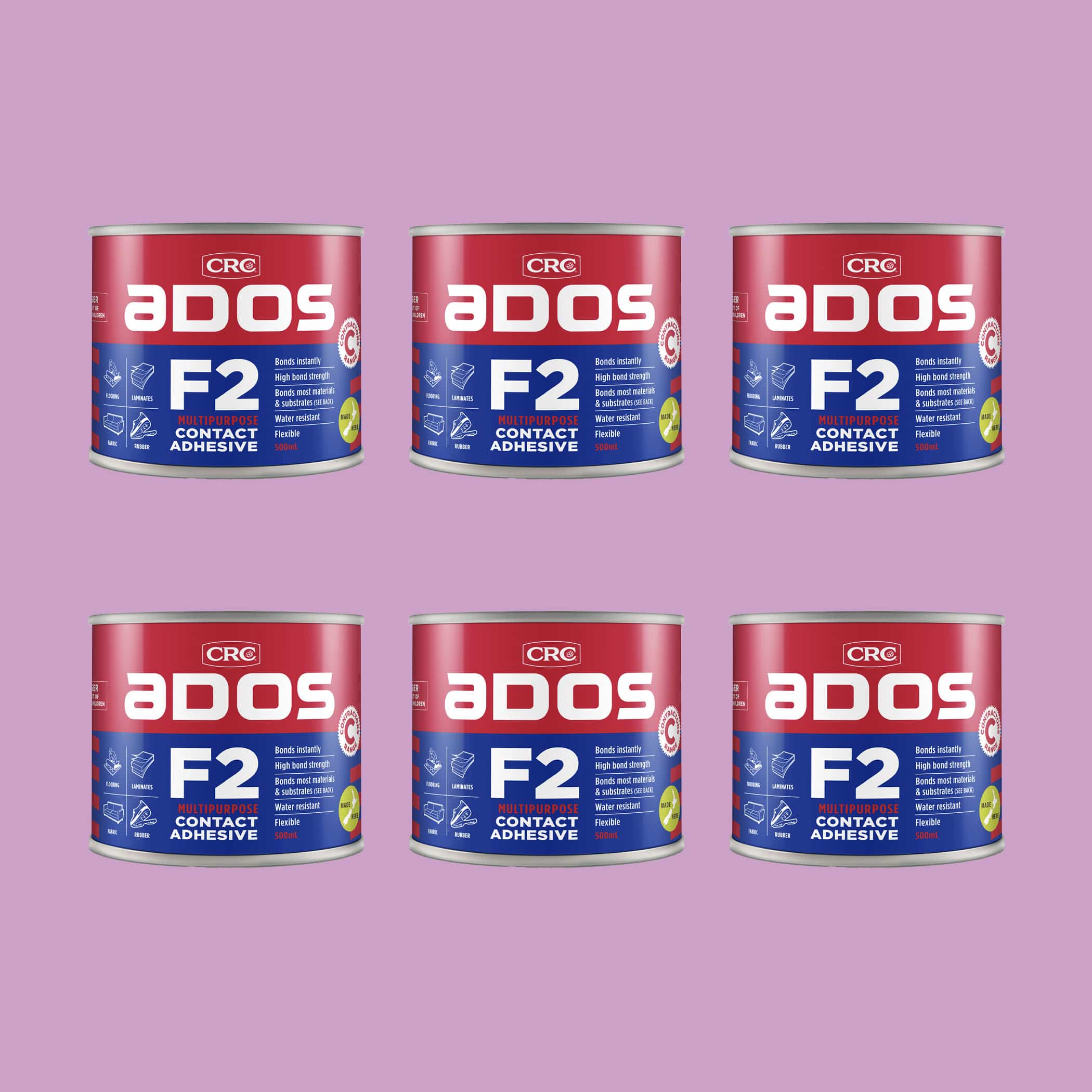 CRC ADOS F2 Contact Adhesive - 250ml x 6 Variation Image