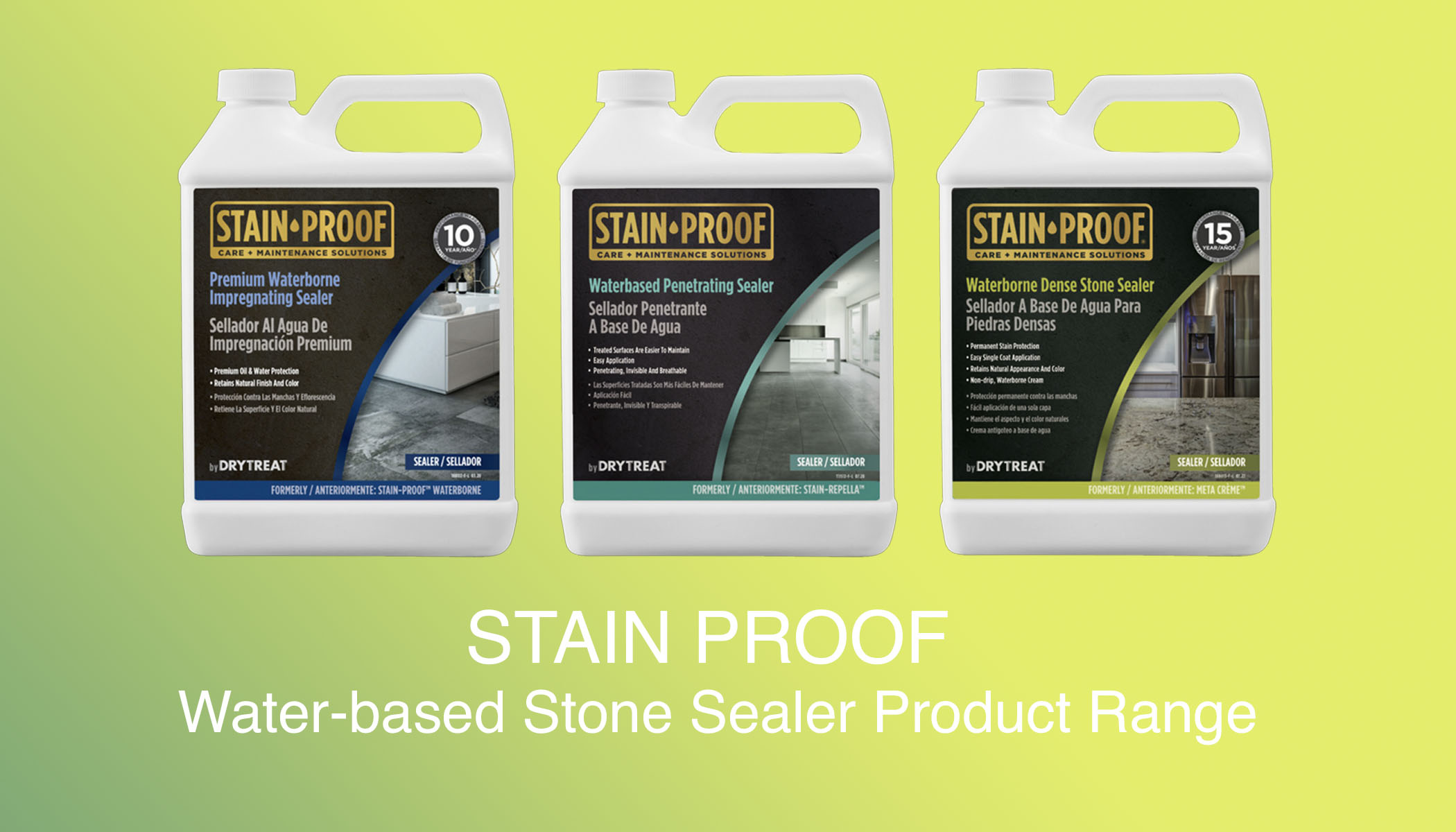 STAIN PROOF Waterborne Dense Stone Sealer - Feature Image
