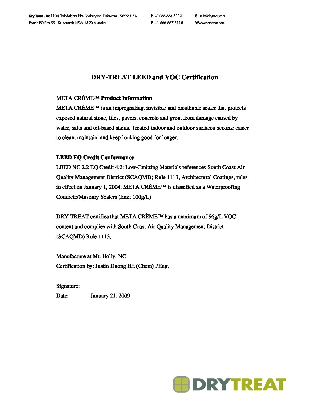 Technical Specifications