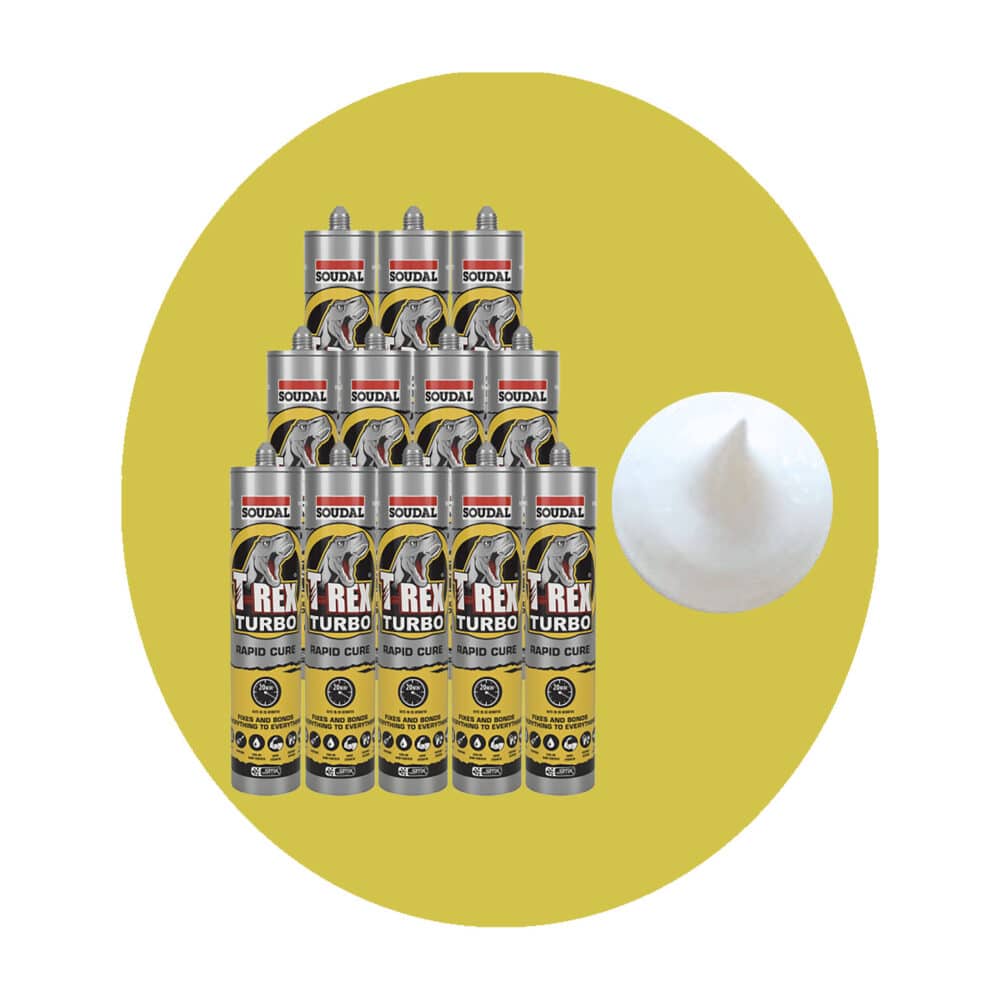 Soudal T Rex Turbo Rapid Cure Adhesive - 12 Pack Variation Image