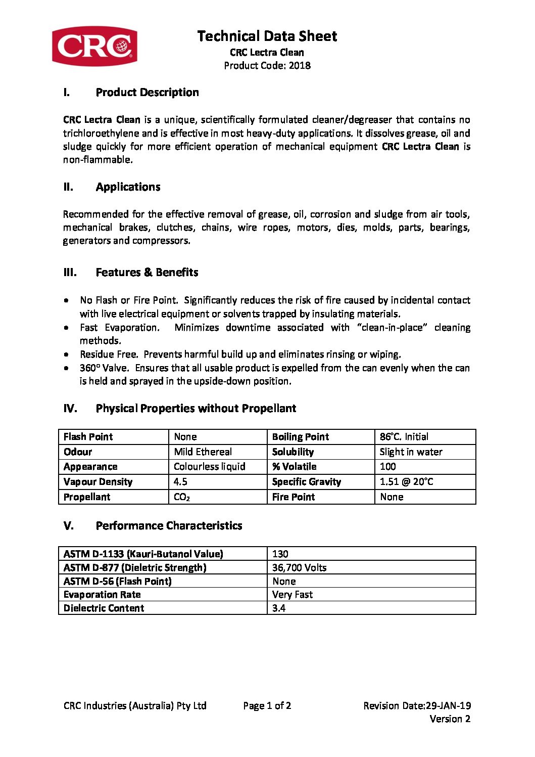 Technical Specifications