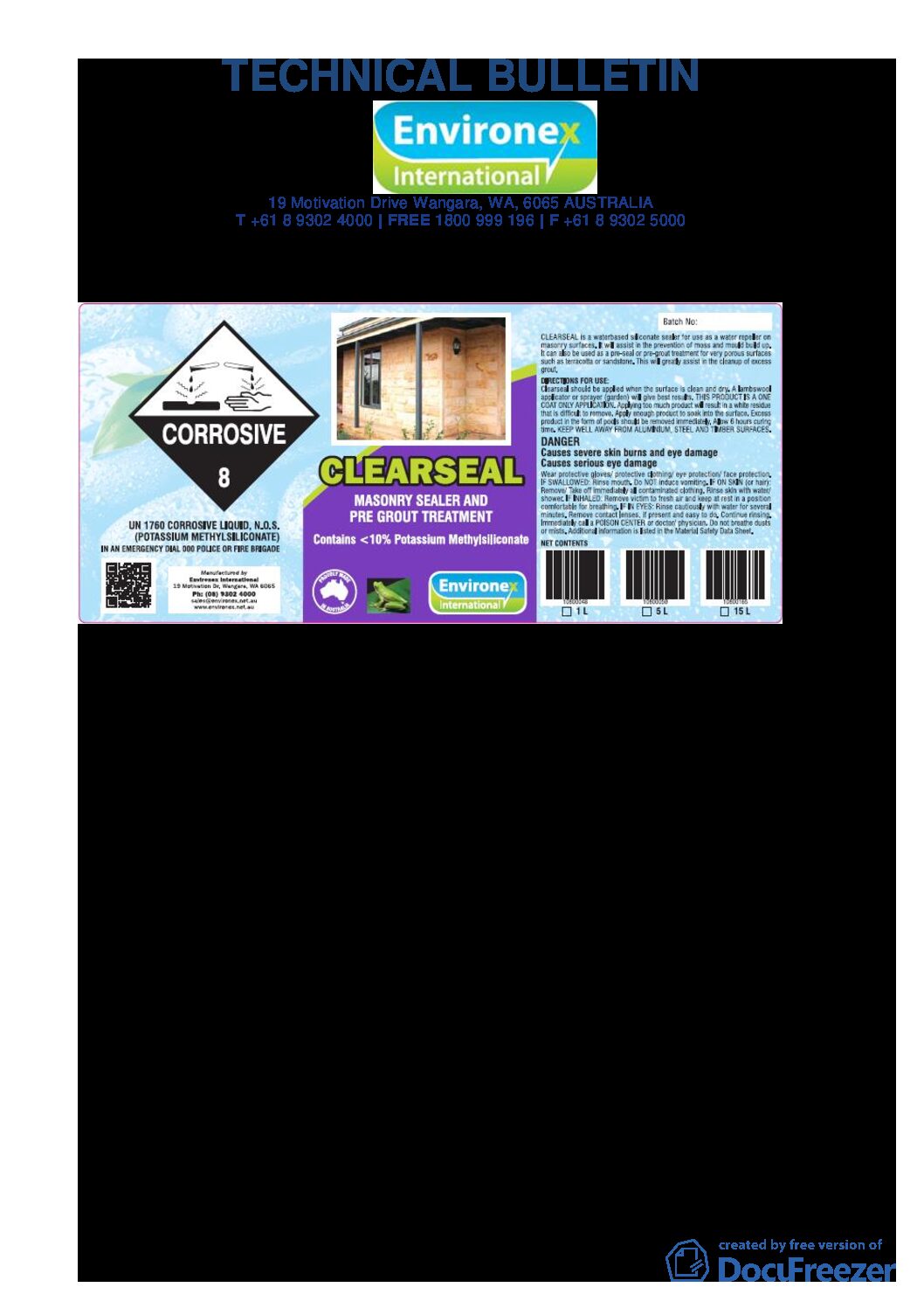 Technical Specifications