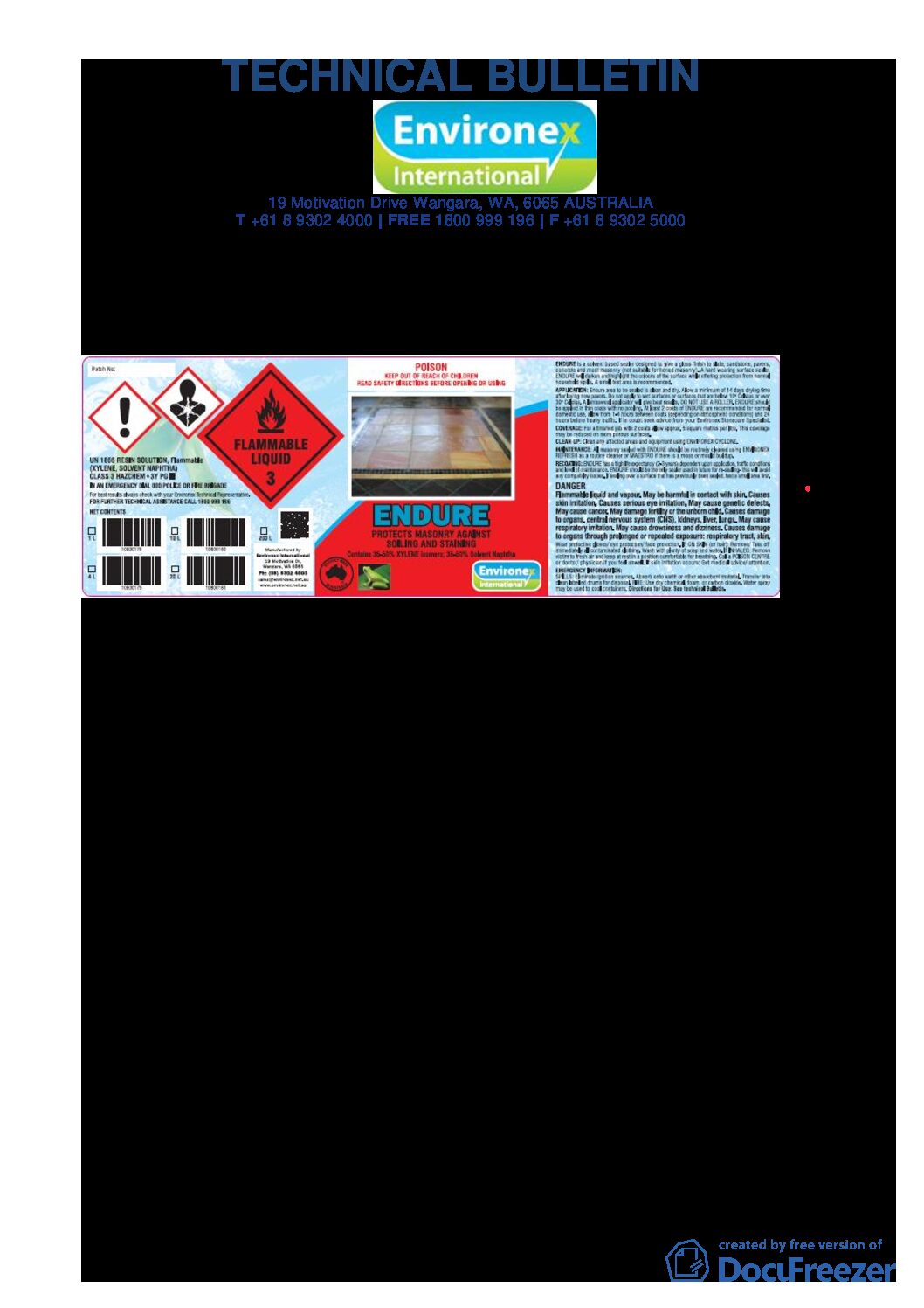 Technical Specifications