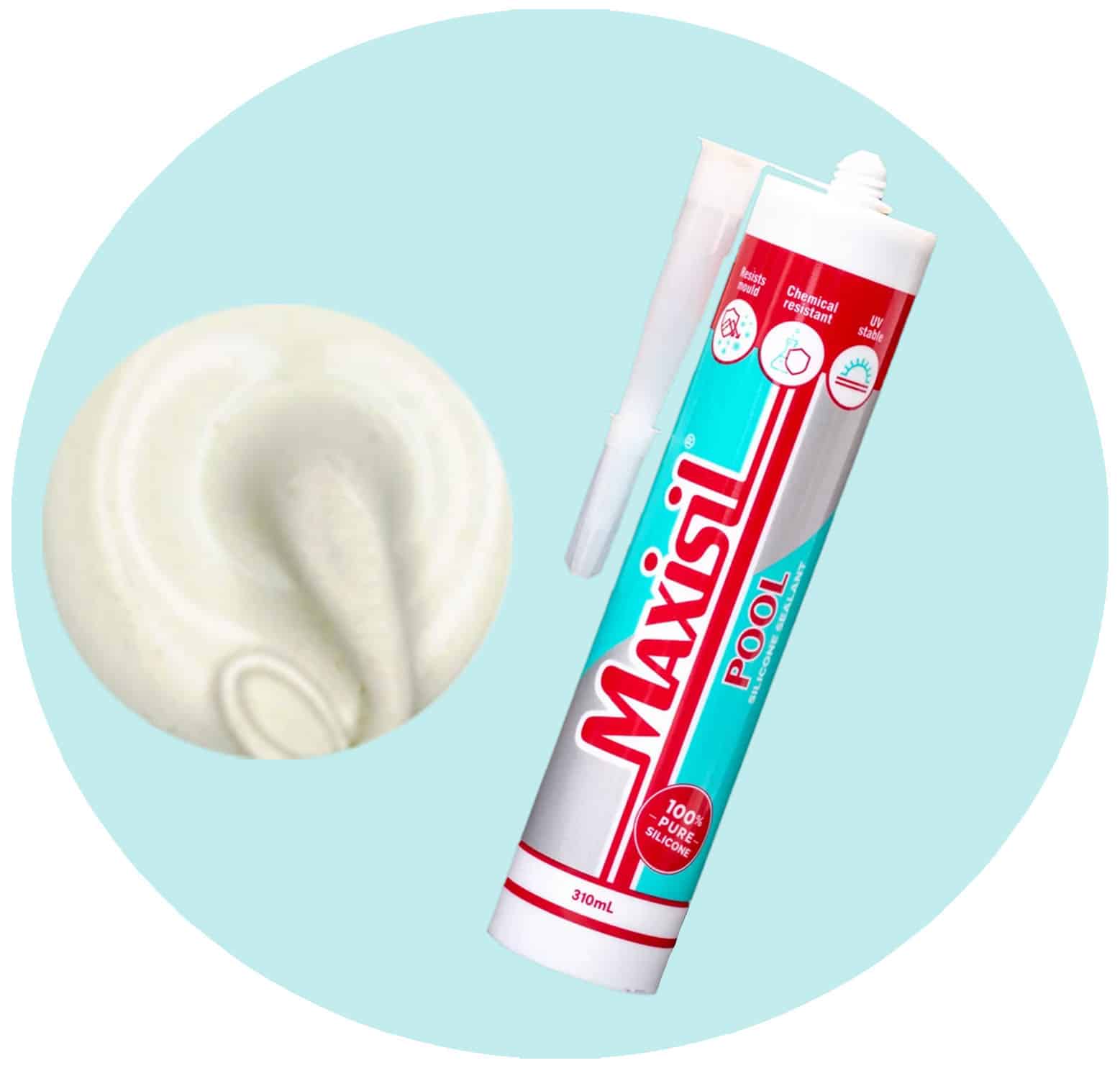 Maxisil Pool Underwater Silicone Sealant - P2 Off White - Single Item Variation