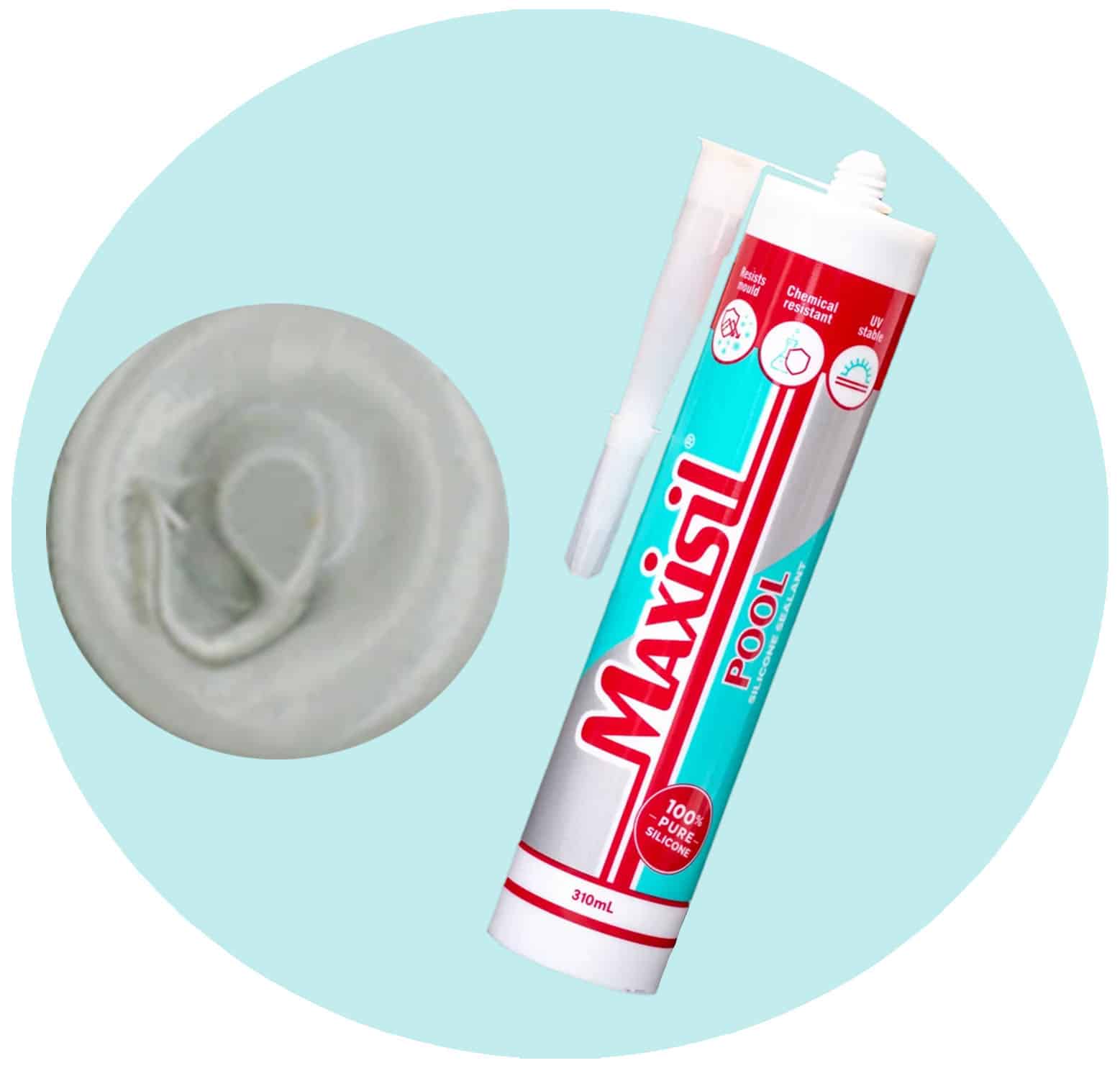Maxisil Pool Underwater Silicone Sealant - P3 Light Grey - Single Item Variation