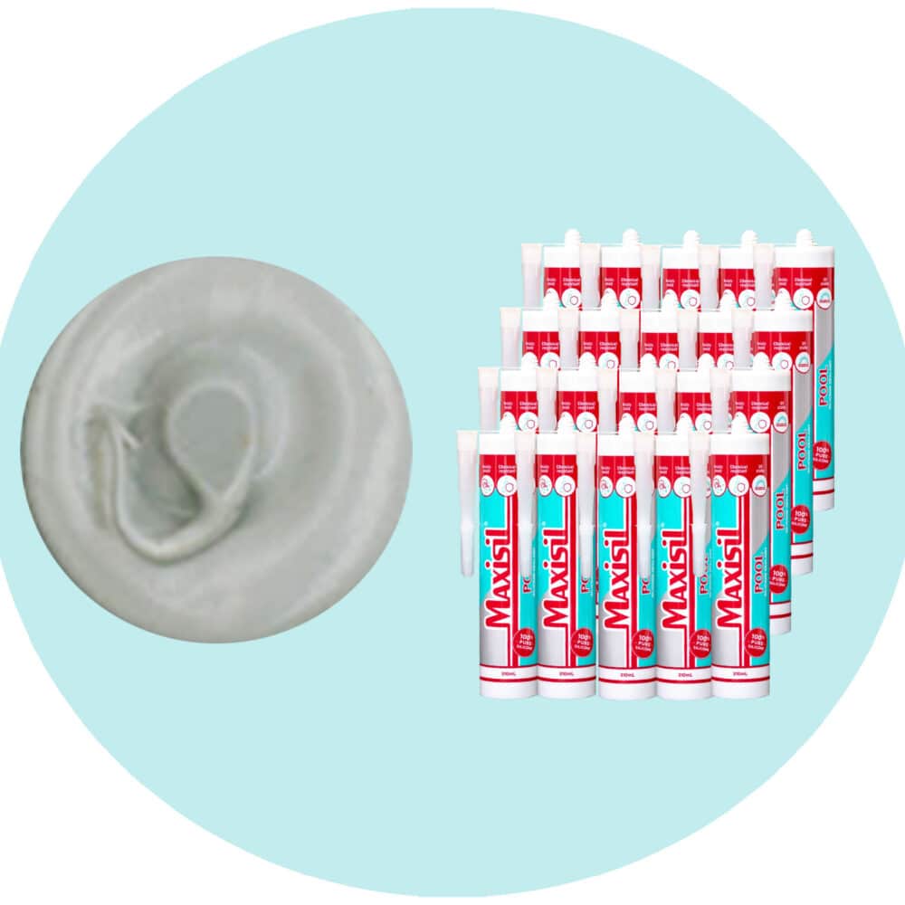 Maxisil Pool Underwater Silicone Sealant - P3 Light Grey - Box of 20 Variation