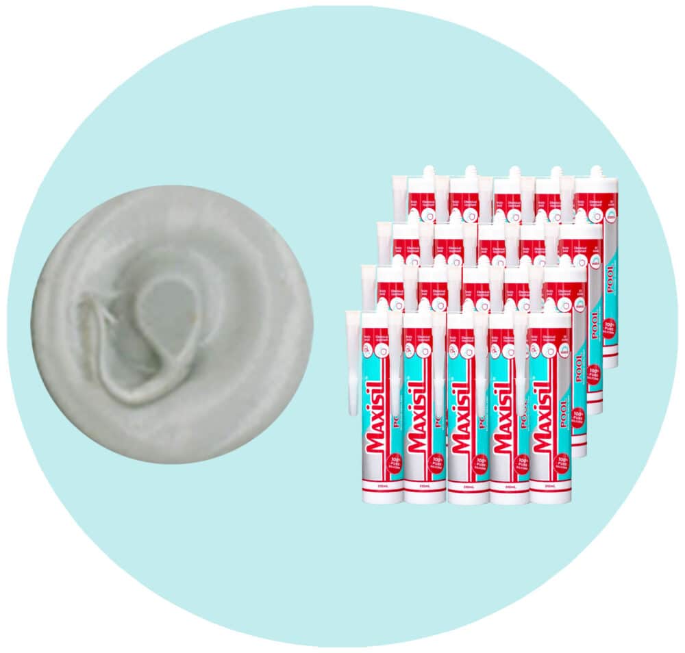 Maxisil Pool Underwater Silicone Sealant - P3 Light Grey - Box of 20 Variation