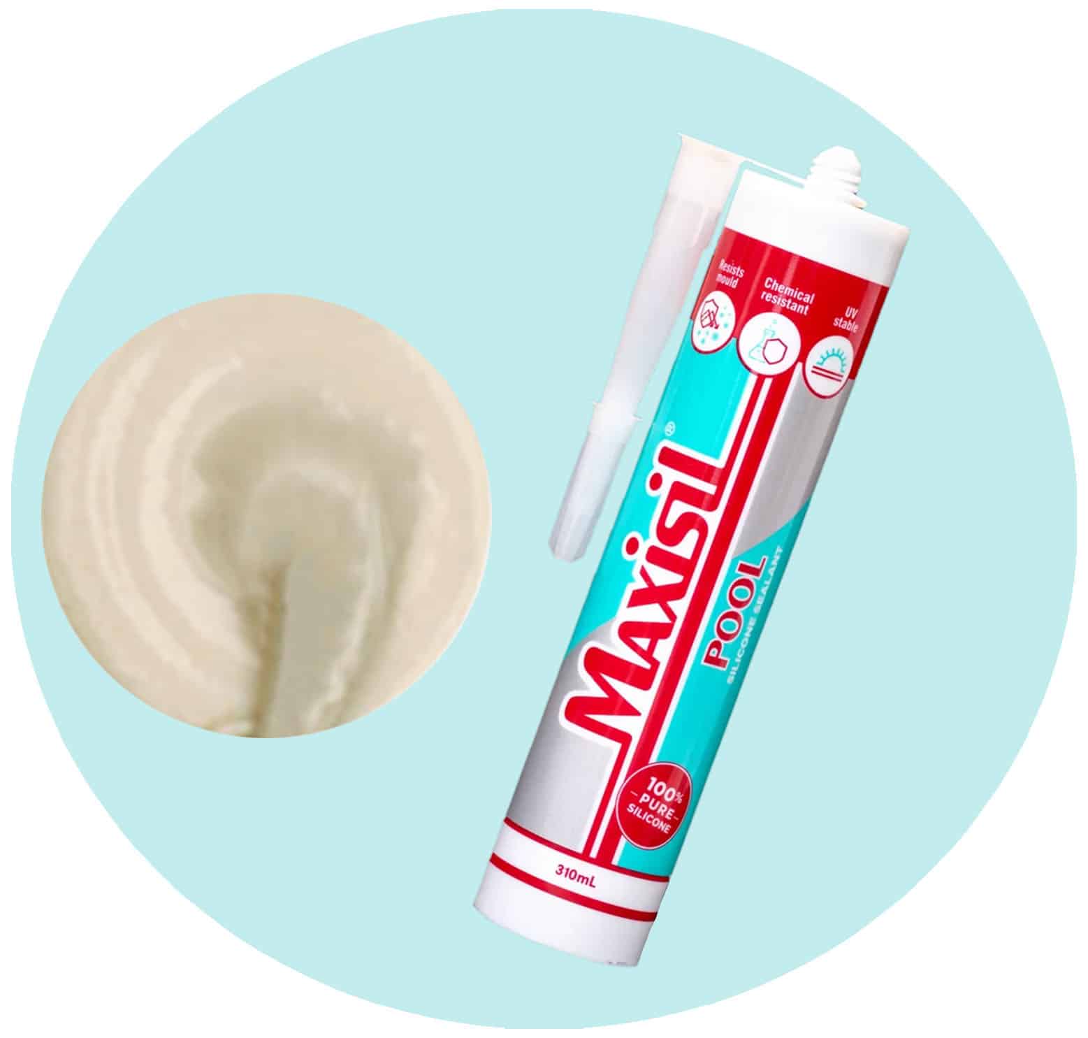 Maxisil Pool Underwater Silicone Sealant - P5 Ivory - Single Item Variation