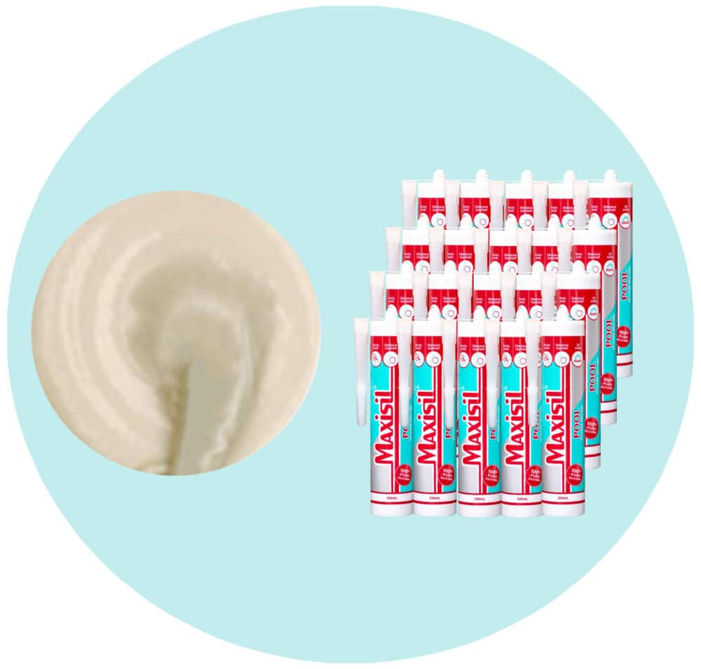 Maxisil Pool Underwater Silicone Sealant - P5 Ivory - Box of 20 Variation