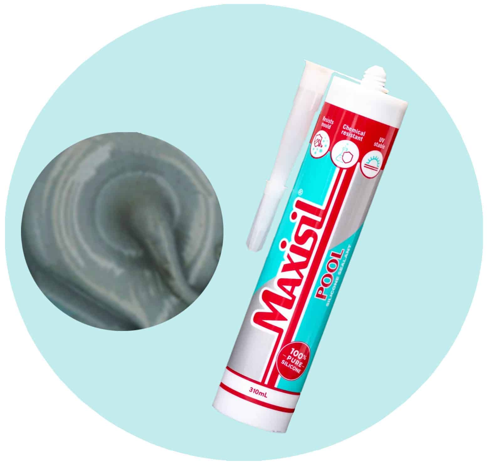 Maxisil Pool Underwater Silicone Sealant - P4 Grey - Single Item Variation