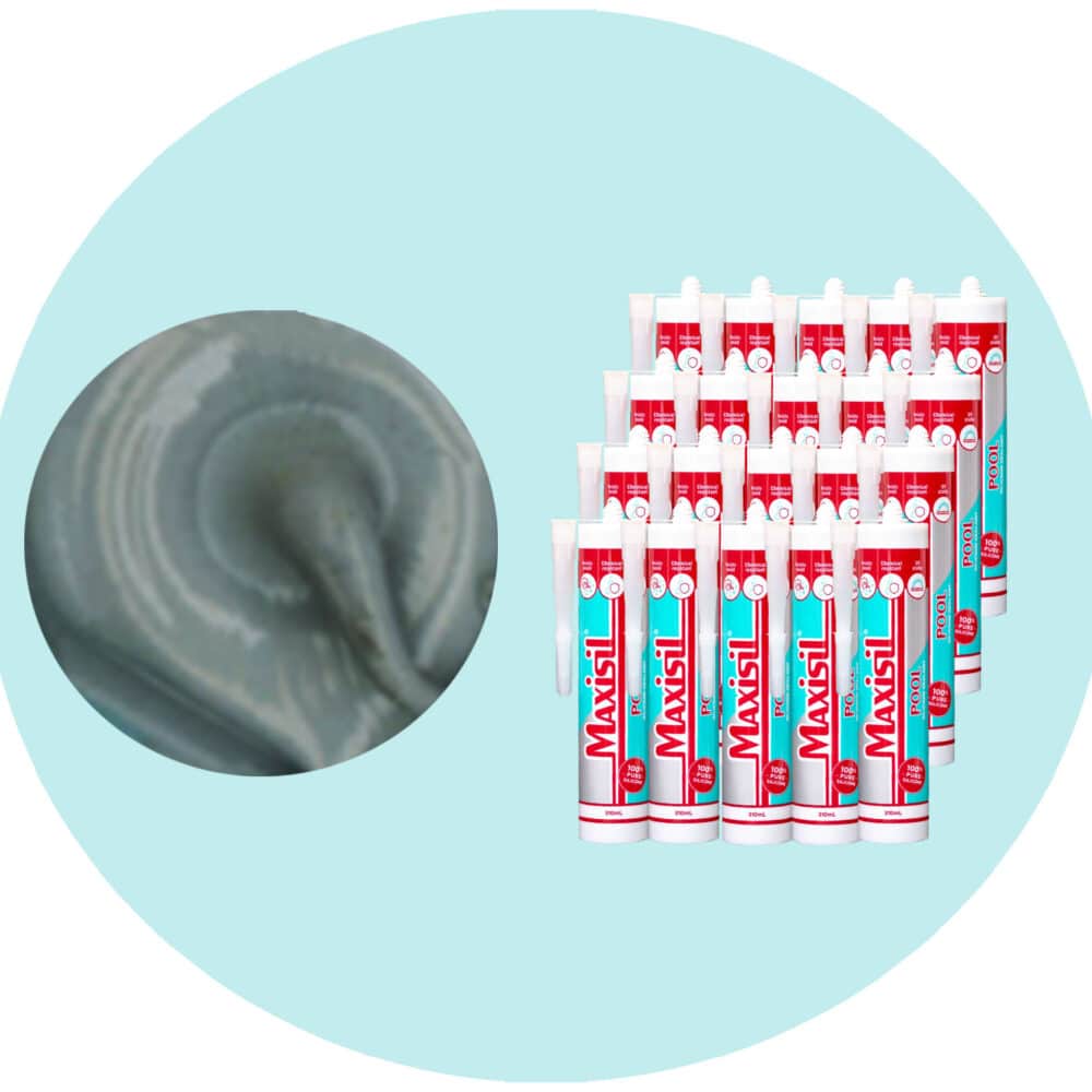 Maxisil Pool Underwater Silicone Sealant - P4 Grey - Box of 20 Variation