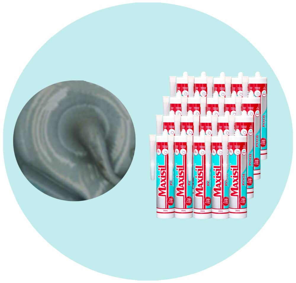 Maxisil Pool Underwater Silicone Sealant - P4 Grey - Box of 20 Variation