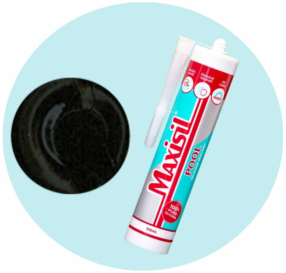 Maxisil Pool Underwater Silicone Sealant - P7 Black - Single Item Variation