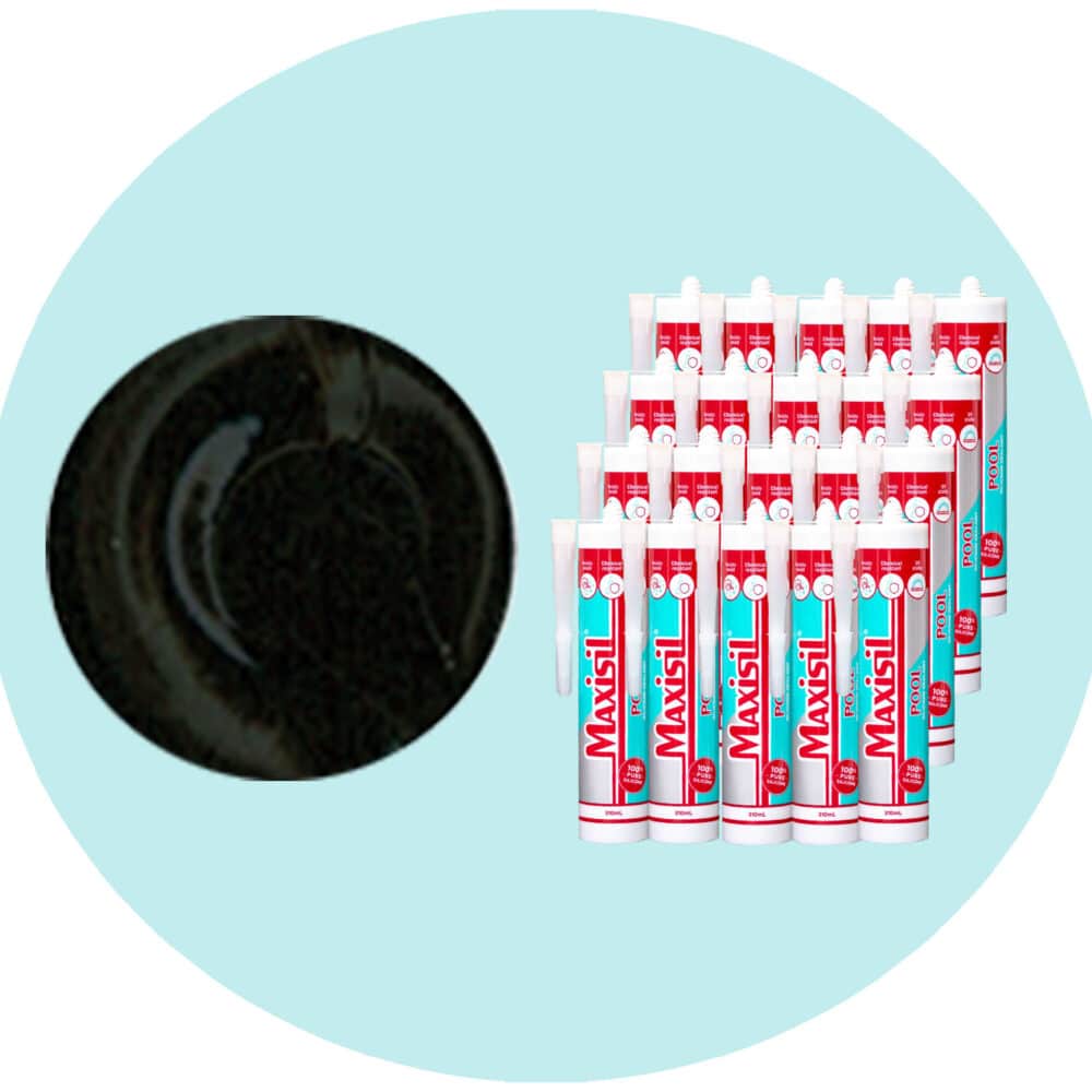 Maxisil Pool Underwater Silicone Sealant - P7 Black - Box of 20 Variation